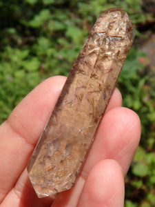 Special Brookite Included Quartz With Inner Child Points Specimen From Brazil (Partially Polished)