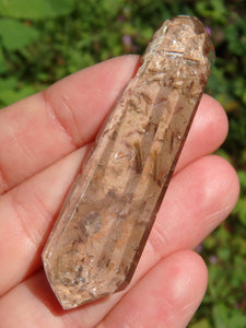 Special Brookite Included Quartz With Inner Child Points Specimen From Brazil (Partially Polished)