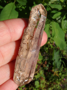 Special Brookite Included Quartz With Inner Child Points Specimen From Brazil (Partially Polished)