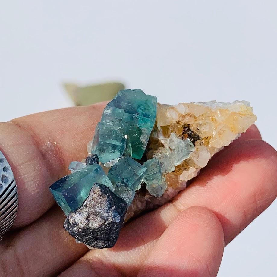 Famous Locality~Rogerley Mine  Fluorite Cluster From Frosterley, England #5 - Earth Family Crystals