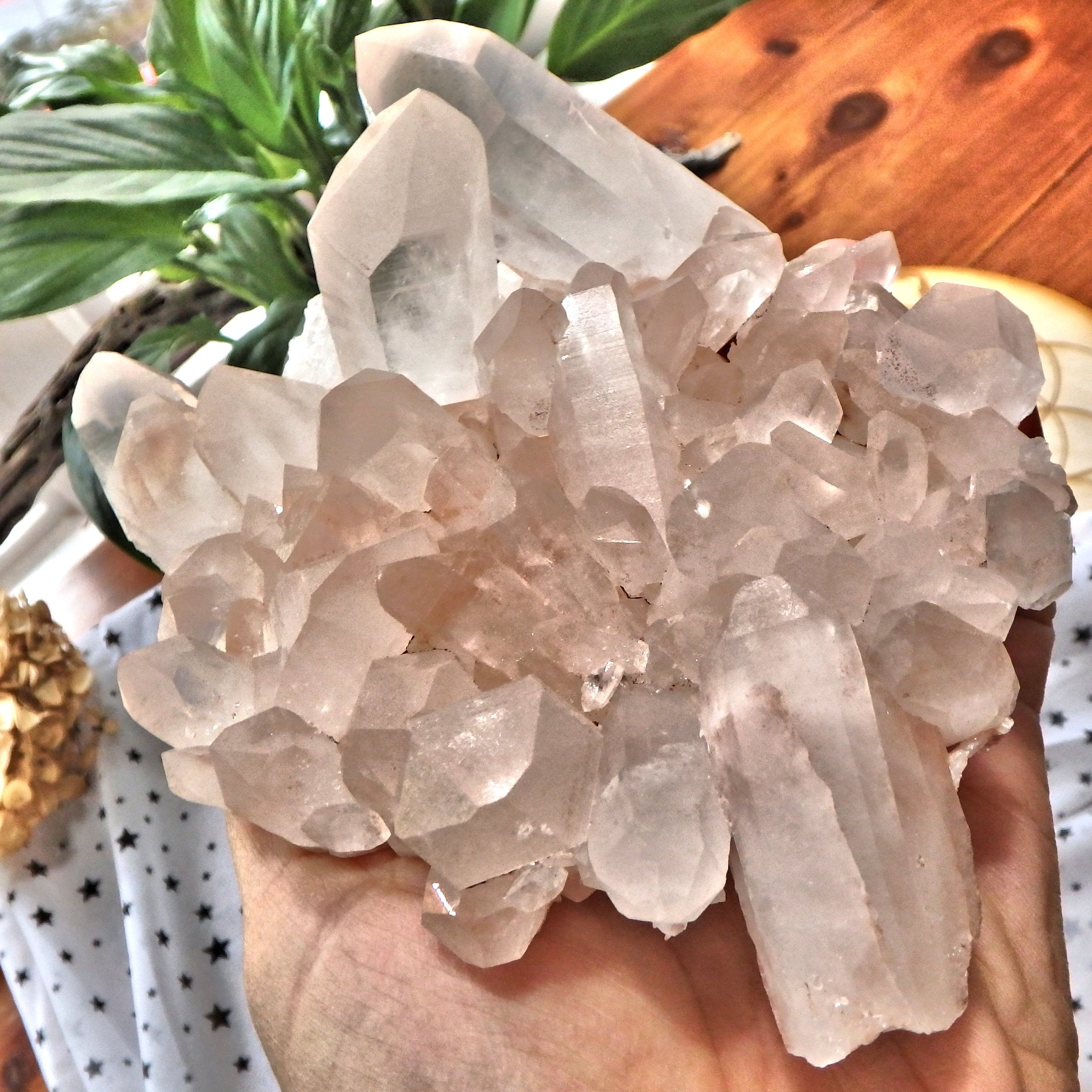 XL Incredible Pink Samadhi Himalayan Quartz Display Specimen - Earth Family Crystals