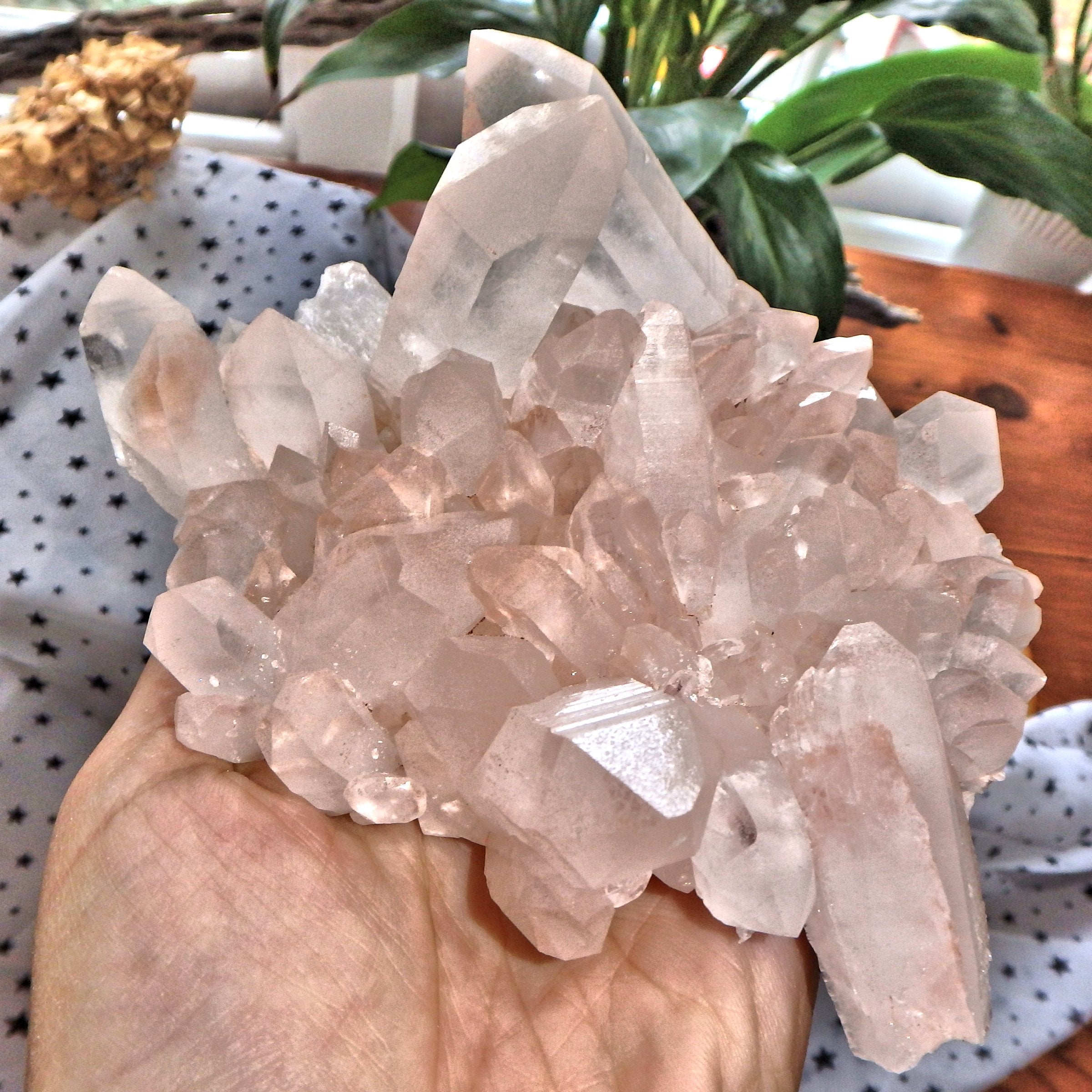 XL Incredible Pink Samadhi Himalayan Quartz Display Specimen - Earth Family Crystals