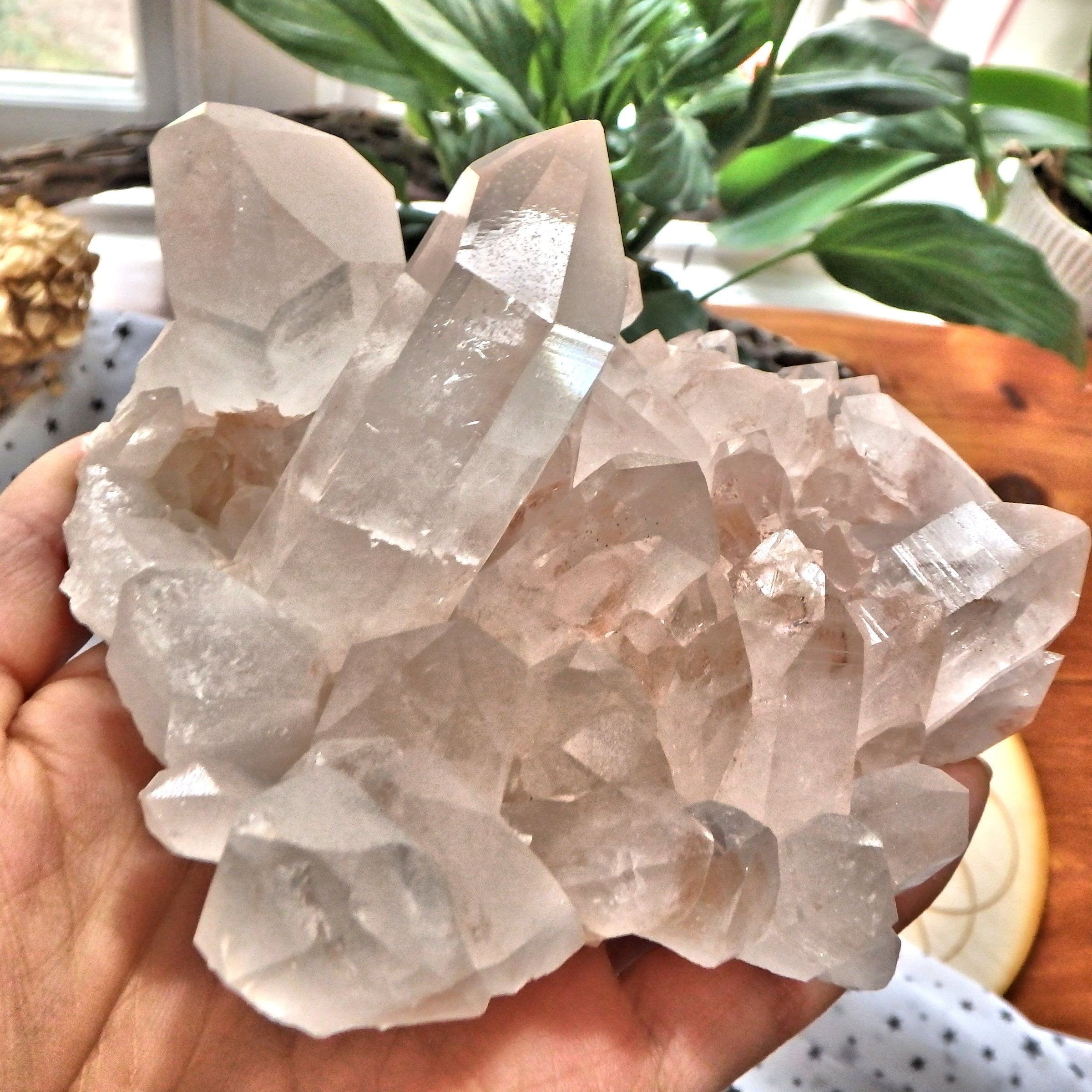 XL Incredible Pink Samadhi Himalayan Quartz Display Specimen - Earth Family Crystals