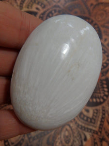 RESERVED~Pretty Creamy White Scolecite Hand Held Specimen 1 - Earth Family Crystals