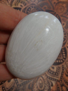 RESERVED~Pretty Creamy White Scolecite Hand Held Specimen 1 - Earth Family Crystals