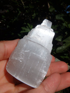 Beautiful Sheen Selenite Iceberg Standing Tower - Earth Family Crystals