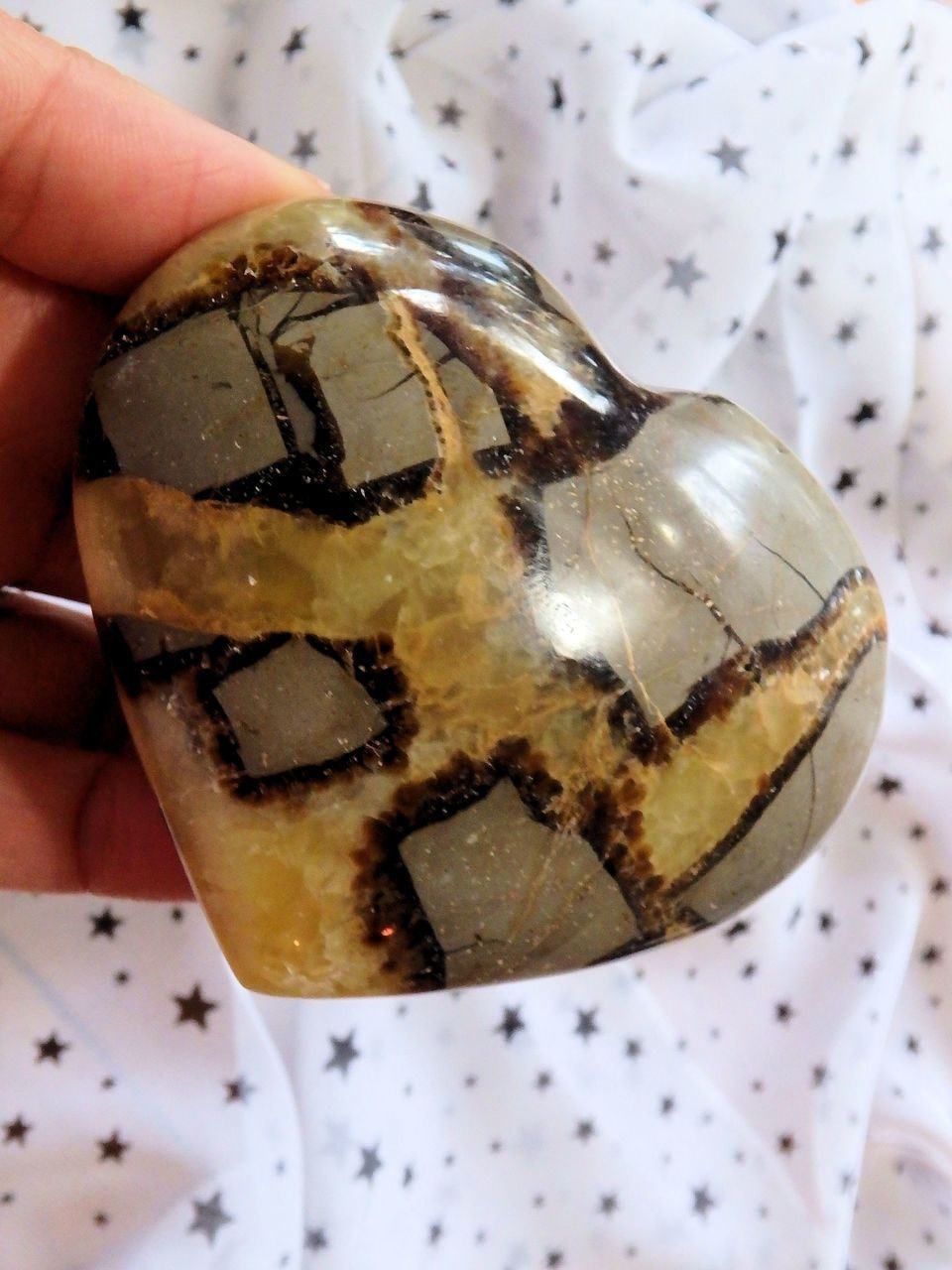 Ancient Polished Septarian Dragon Heart Polished Specimen - Earth Family Crystals