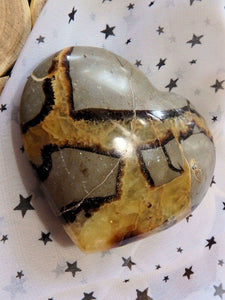 Ancient Polished Septarian Dragon Heart Polished Specimen - Earth Family Crystals