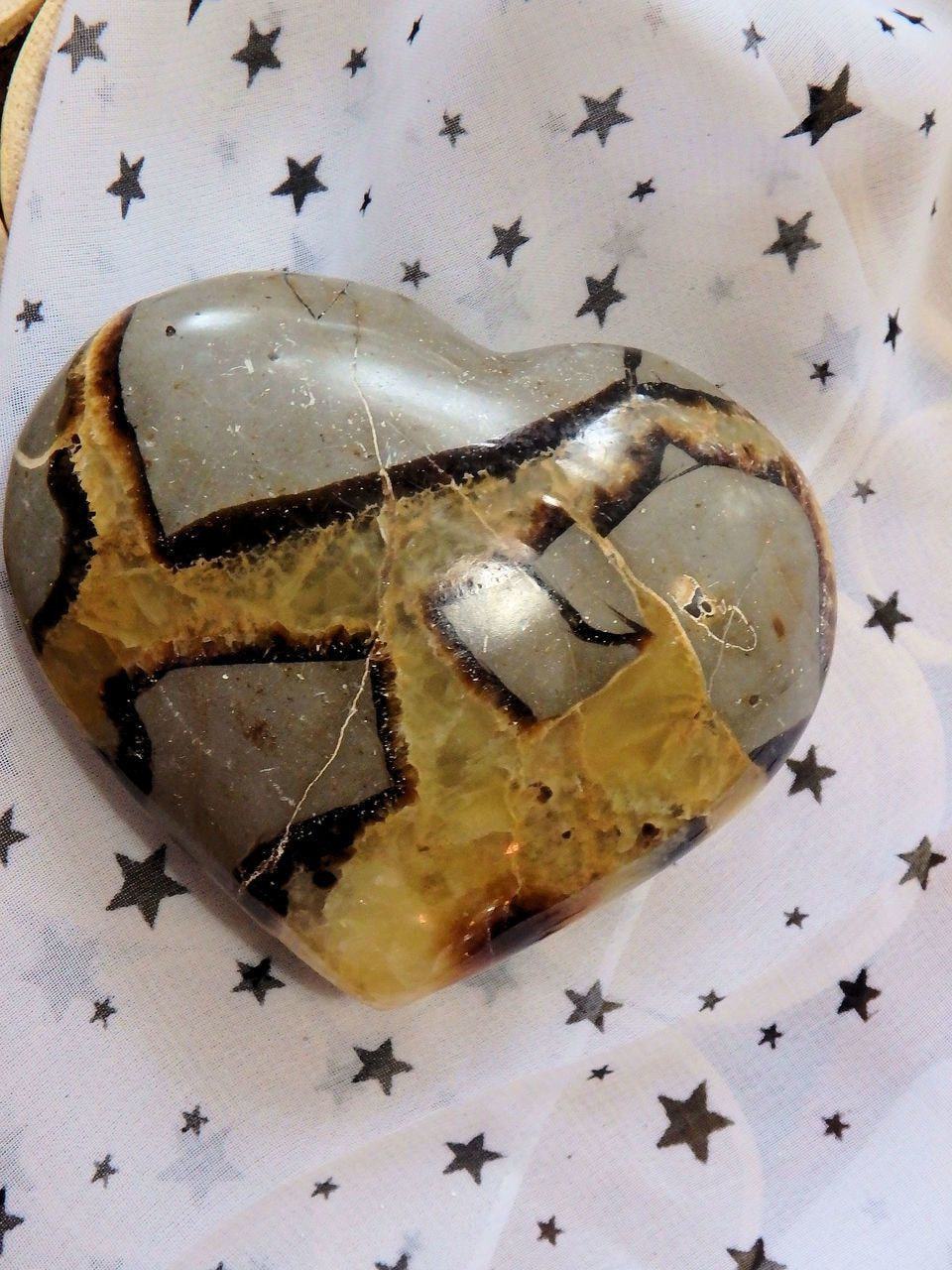 Ancient Polished Septarian Dragon Heart Polished Specimen - Earth Family Crystals