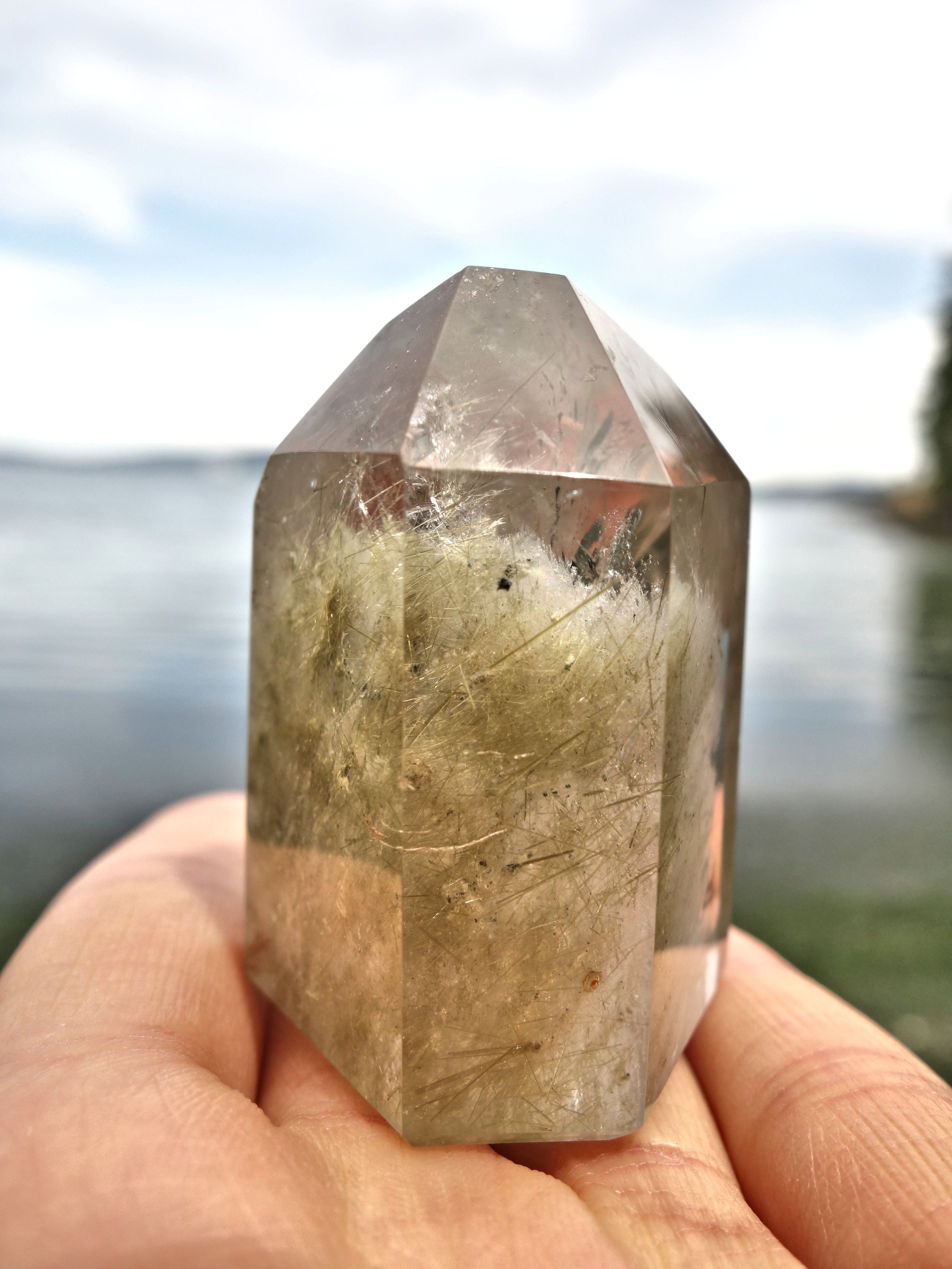 Delightful Short & Stubby Shamanic Dream Quartz Generator From Brazil - Earth Family Crystals