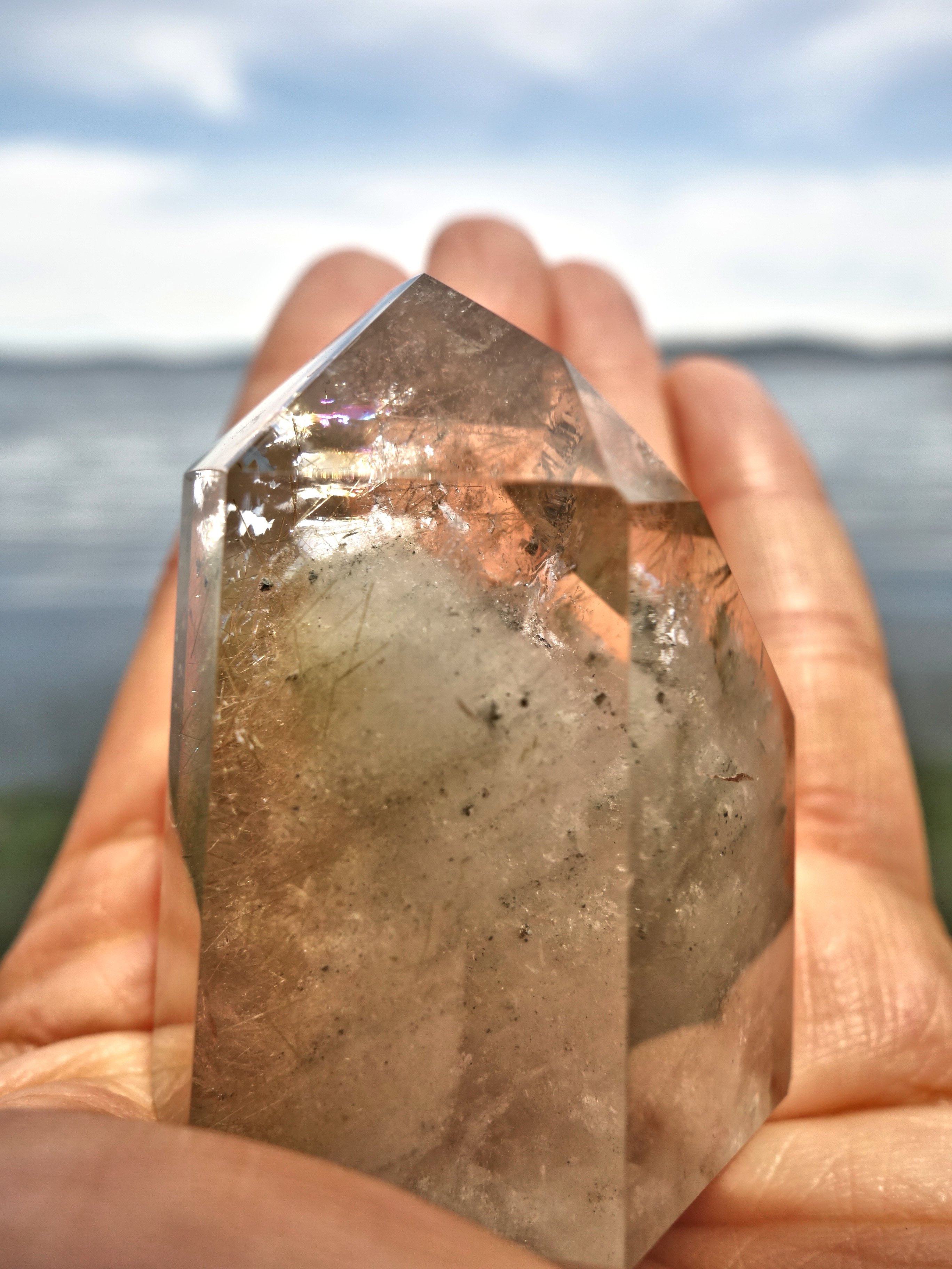 Delightful Short & Stubby Shamanic Dream Quartz Generator From Brazil - Earth Family Crystals