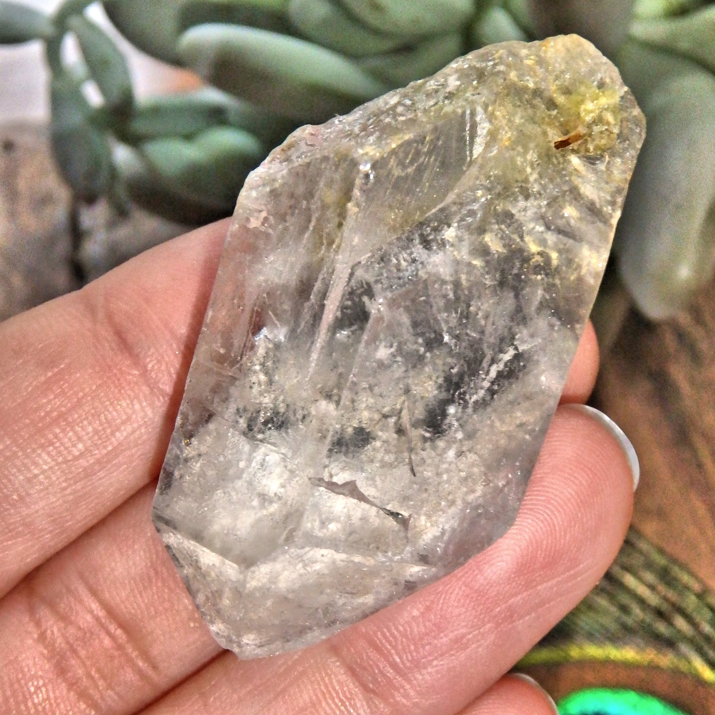 Unique Shamanic Dream Quartz Natural Point From Brazil 1 - Earth Family Crystals