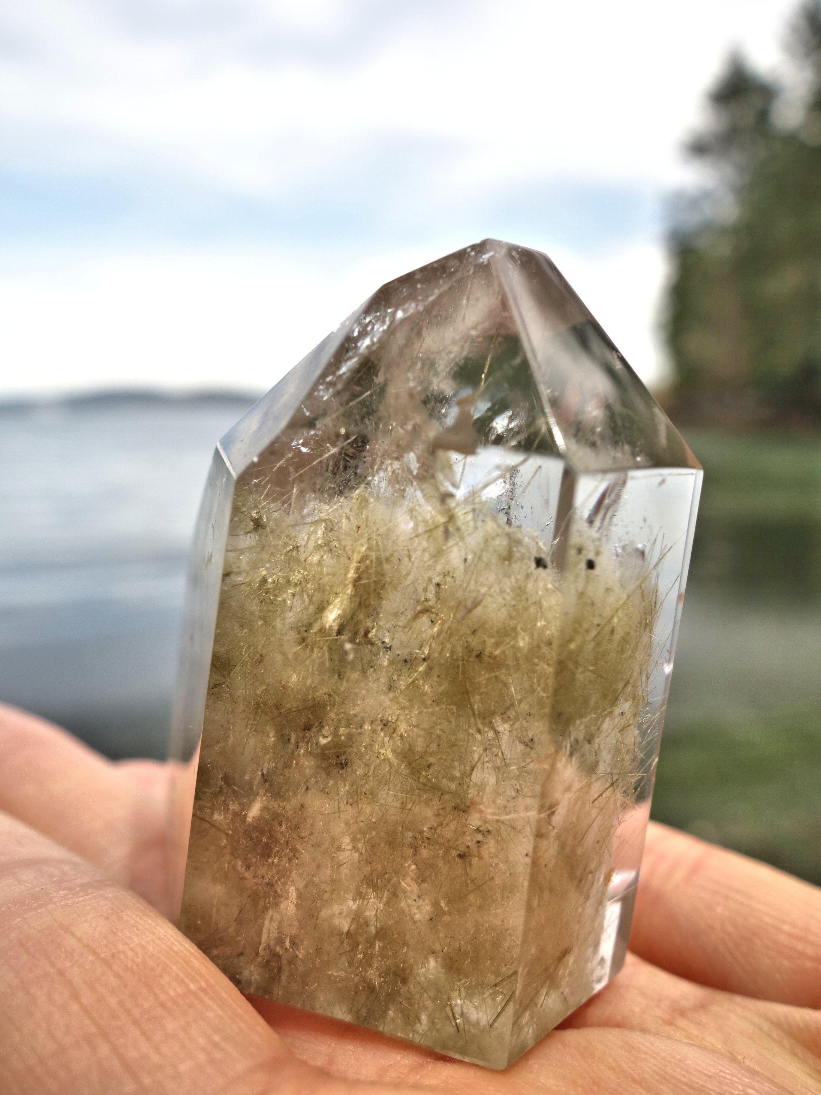 Delightful Short & Stubby Shamanic Dream Quartz Generator From Brazil - Earth Family Crystals