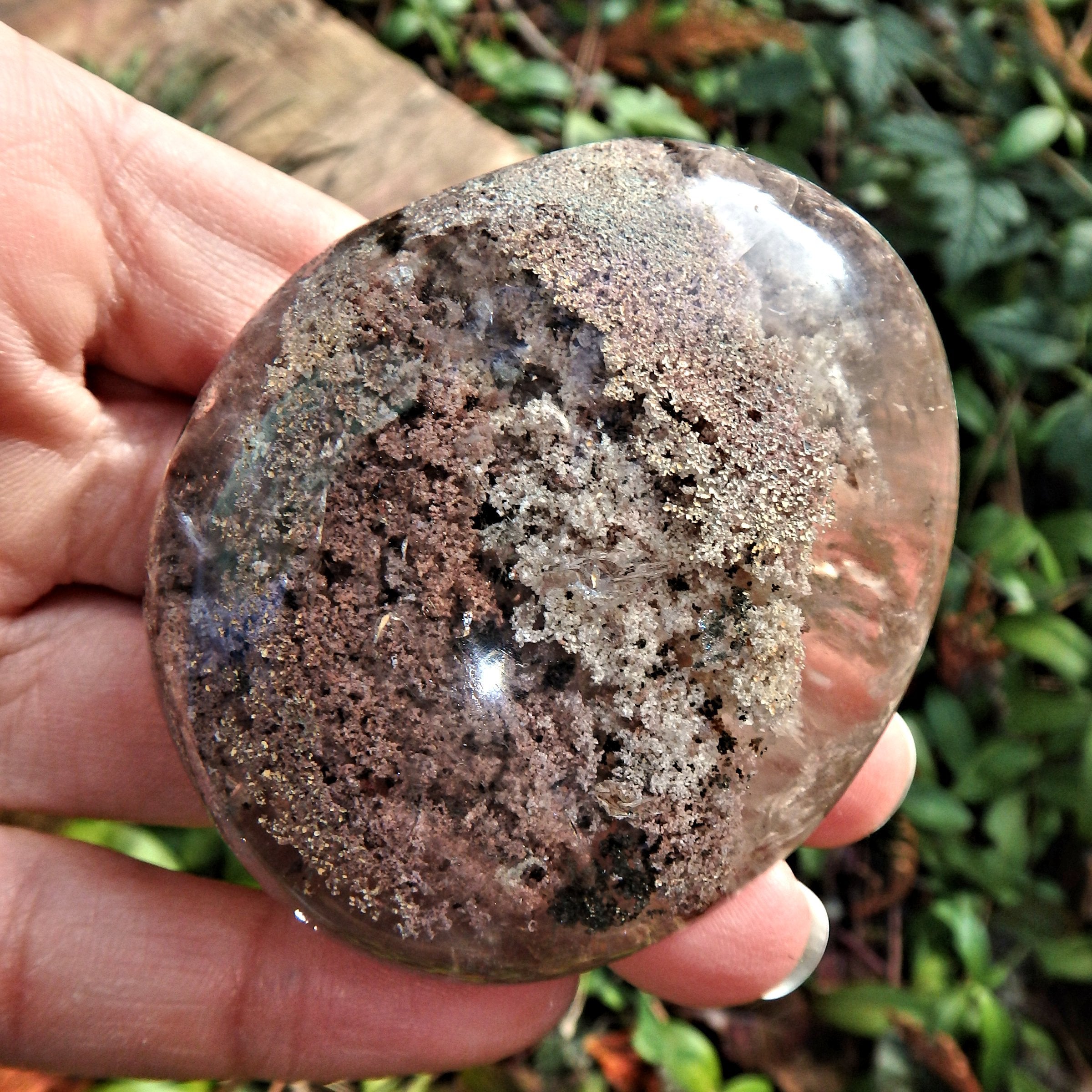 One of a Kind Shamanic Dream Stone Seer Quartz Partially Polished From Brazil