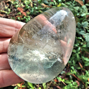 Optical Large  Shamanic Dream Stone Seer Quartz Partially Polished From Brazil