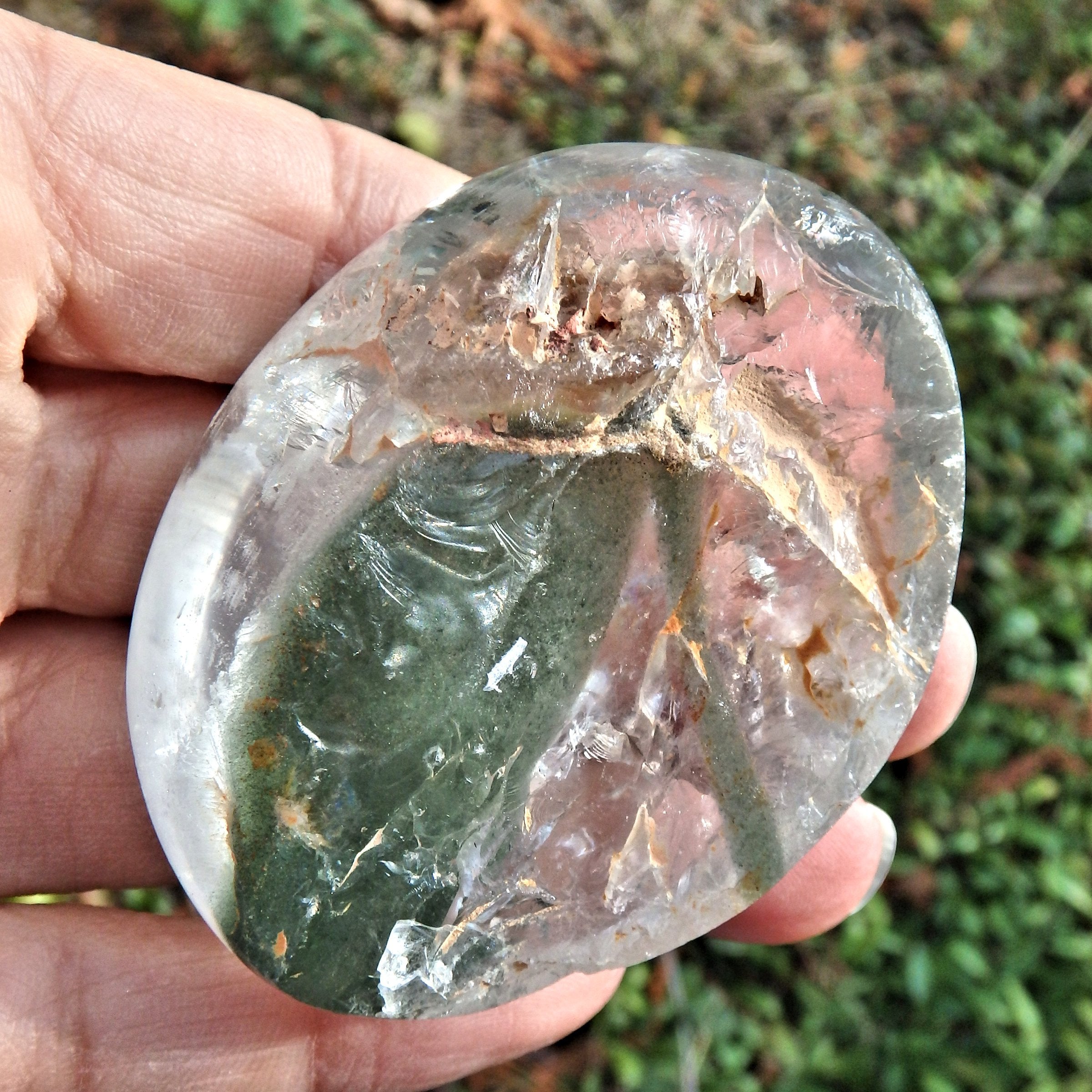 Rainbow Loaded~Mesmerizing Shamanic Dream Stone Seer Quartz Partially Polished From Brazil - Earth Family Crystals