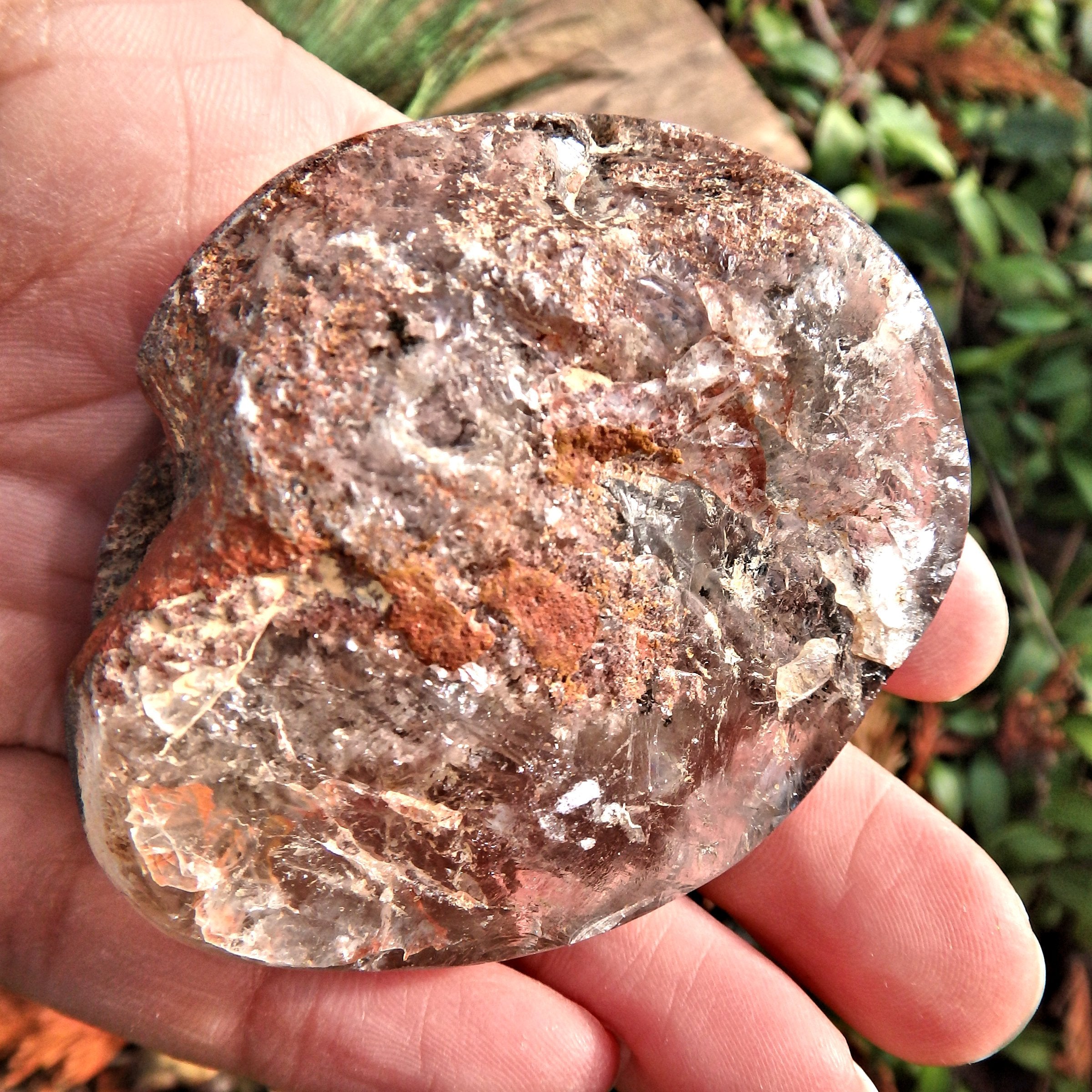 One of a Kind Shamanic Dream Stone Seer Quartz Partially Polished From Brazil