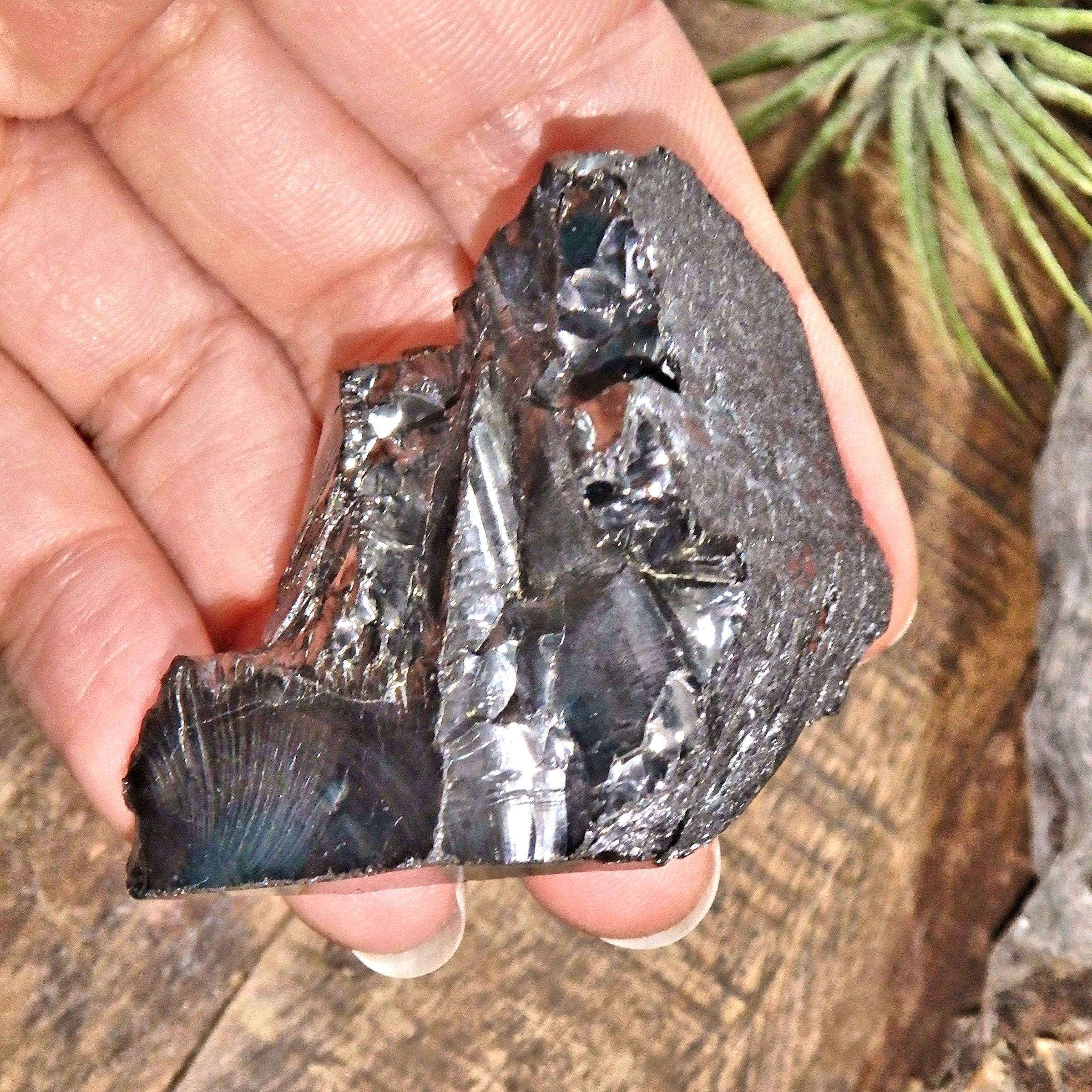 Chunky Handheld Elite (Noble) Shungite Natural Specimen From Russia 1 - Earth Family Crystals