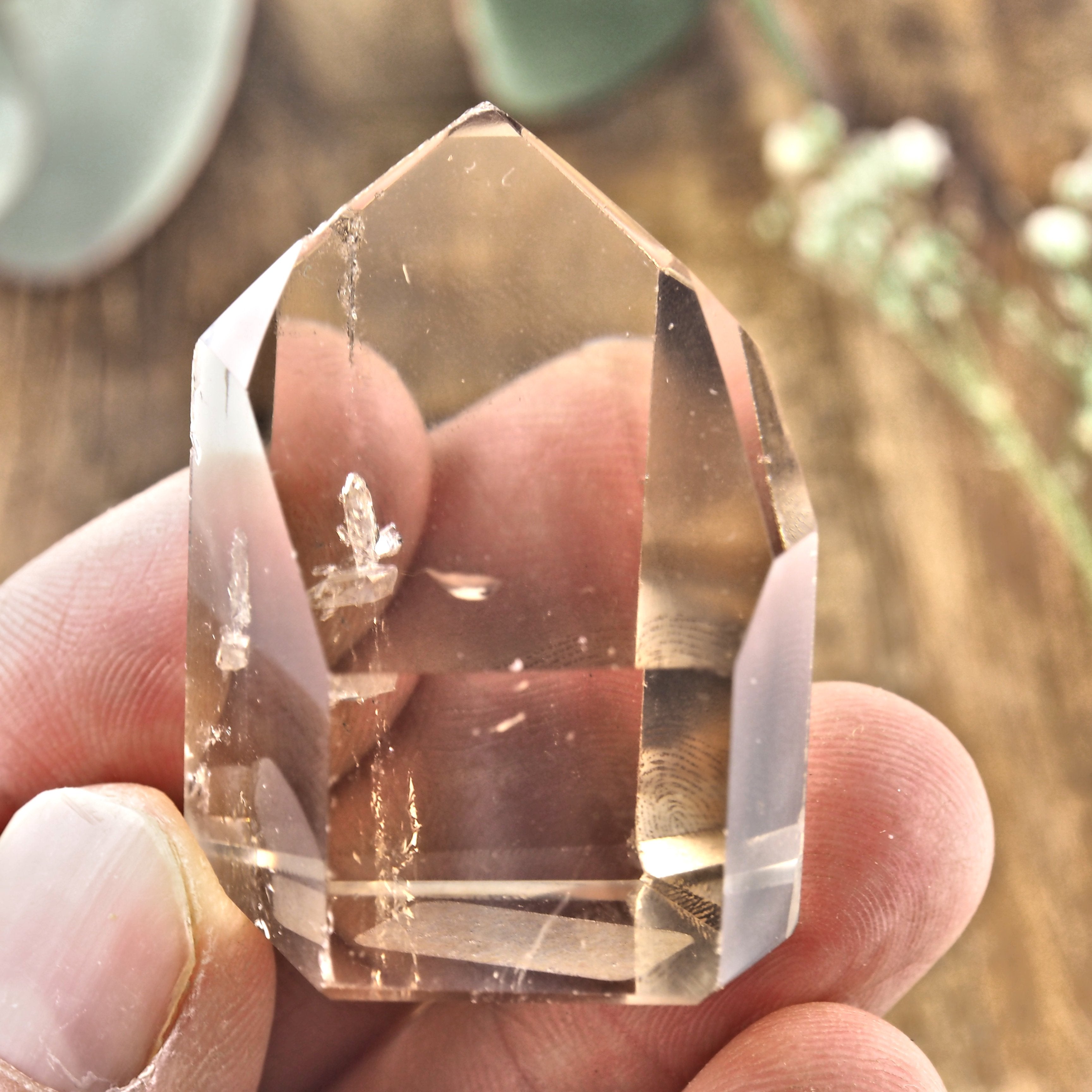 Smoky Quartz Standing Display Specimen Carving From Brazil - Earth Family Crystals