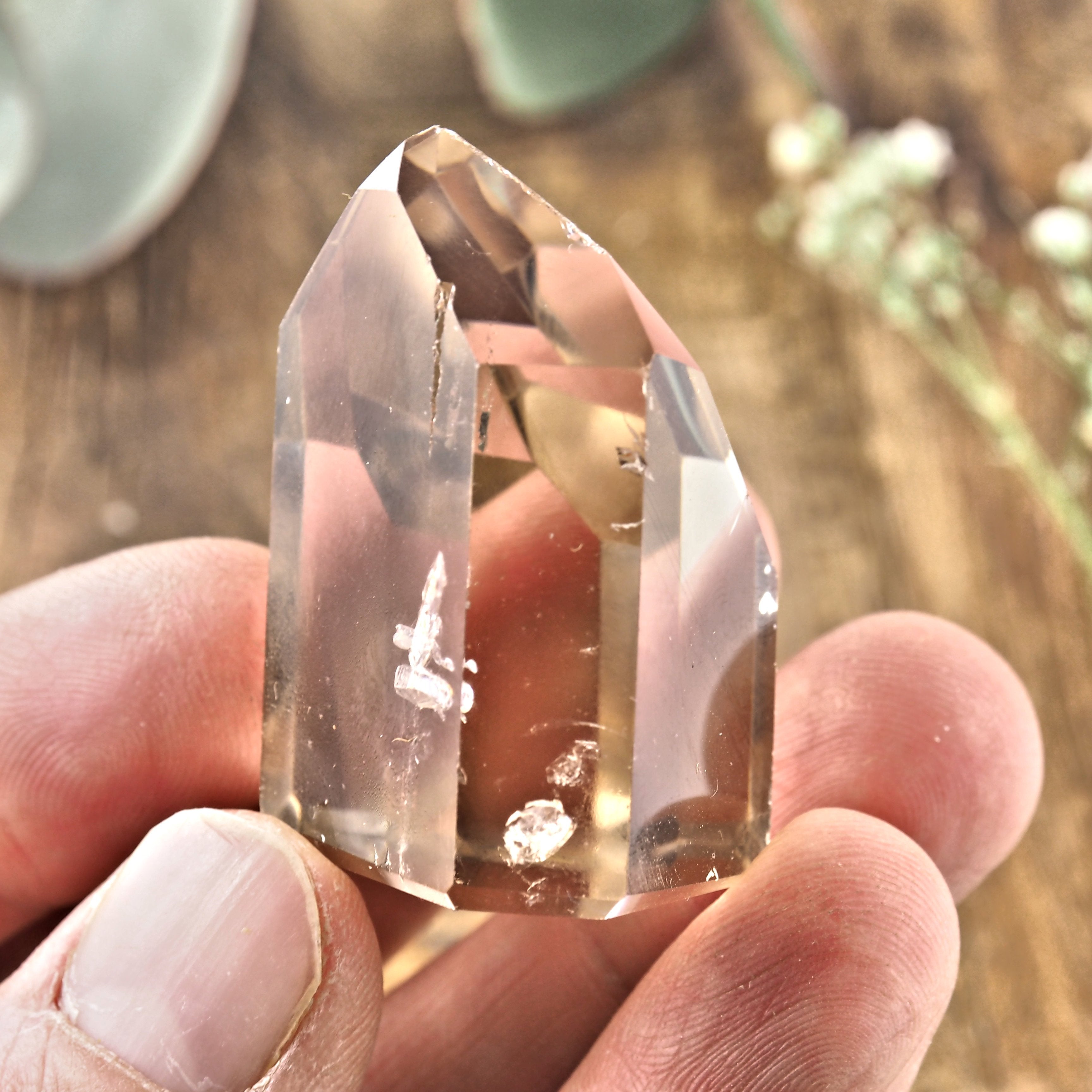 Smoky Quartz Standing Display Specimen Carving From Brazil - Earth Family Crystals