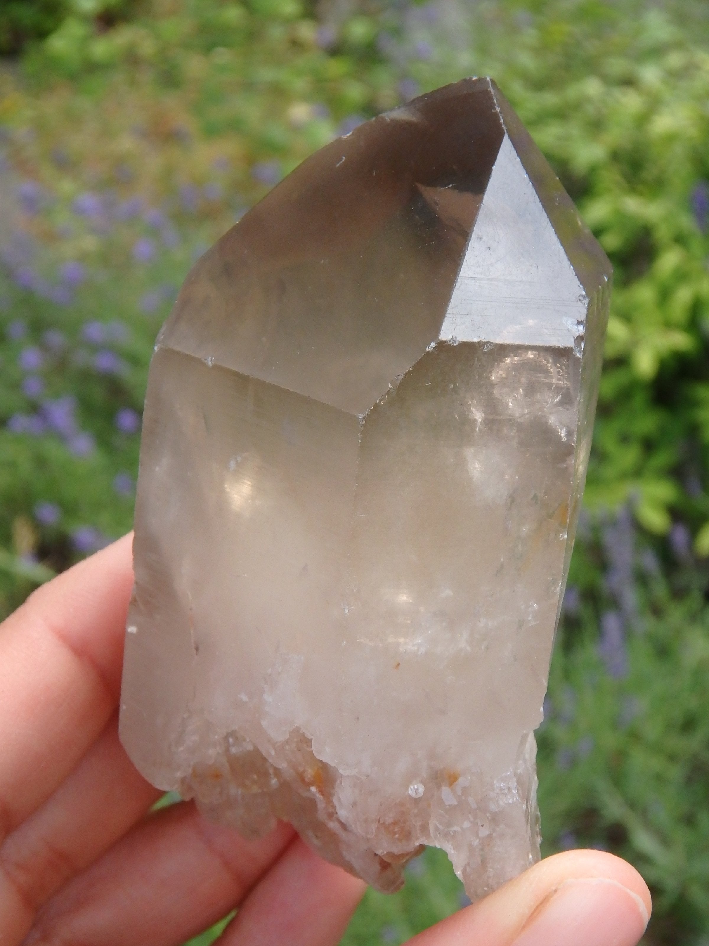 Incredible Elestial Smoky Quartz Point From Brazil 1 - Earth Family Crystals
