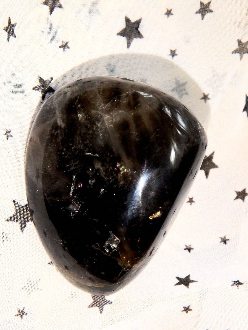 Deep Brown Smoky Quartz Shiny Hand Held Specimen 2 - Earth Family Crystals