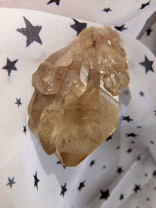 Cathedral Smoky Citrine Quartz Hand Held Point - Earth Family Crystals