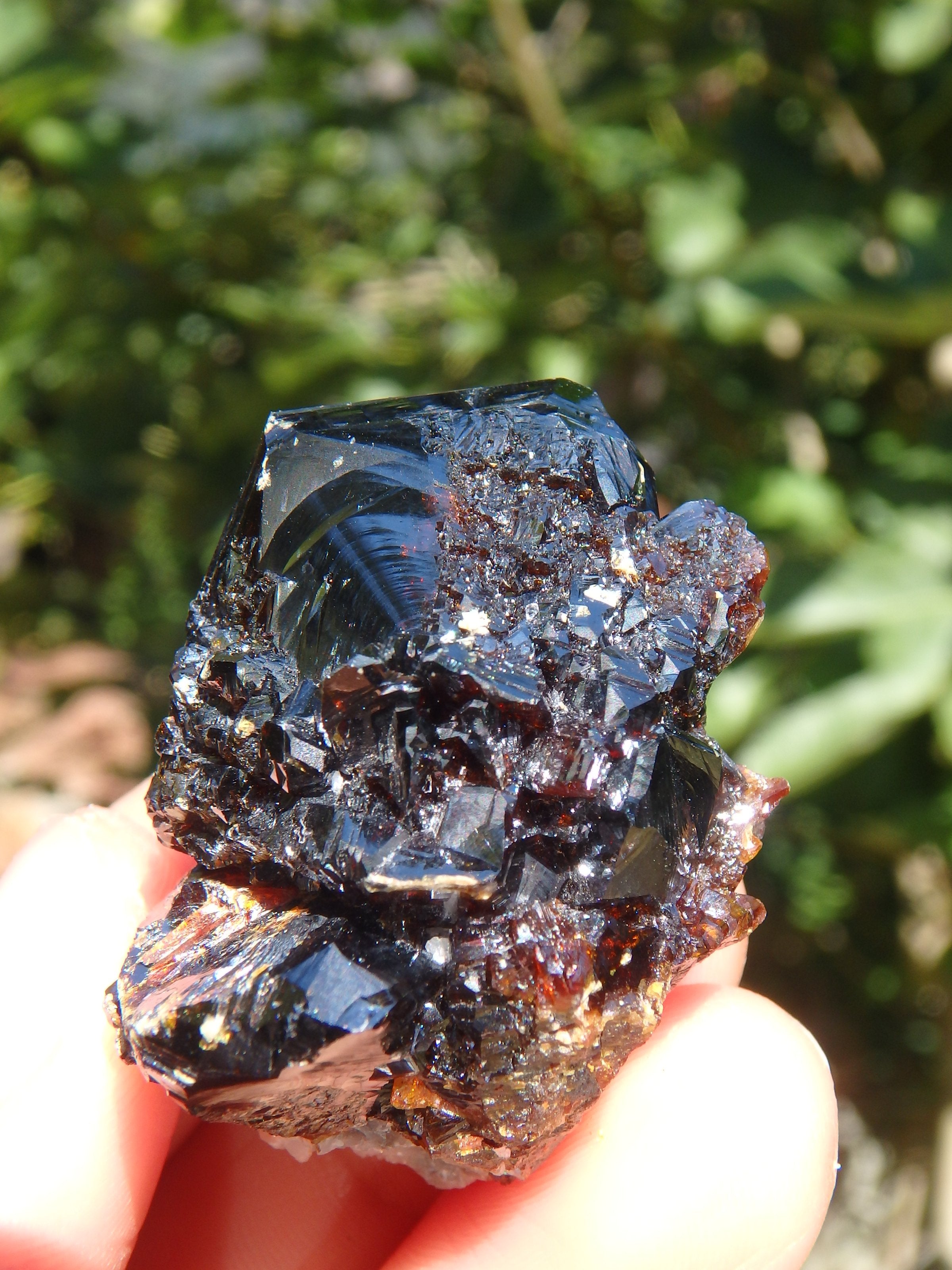 Shiny Deep Burgundy Sphalerite Specimen From Elmwood Mine