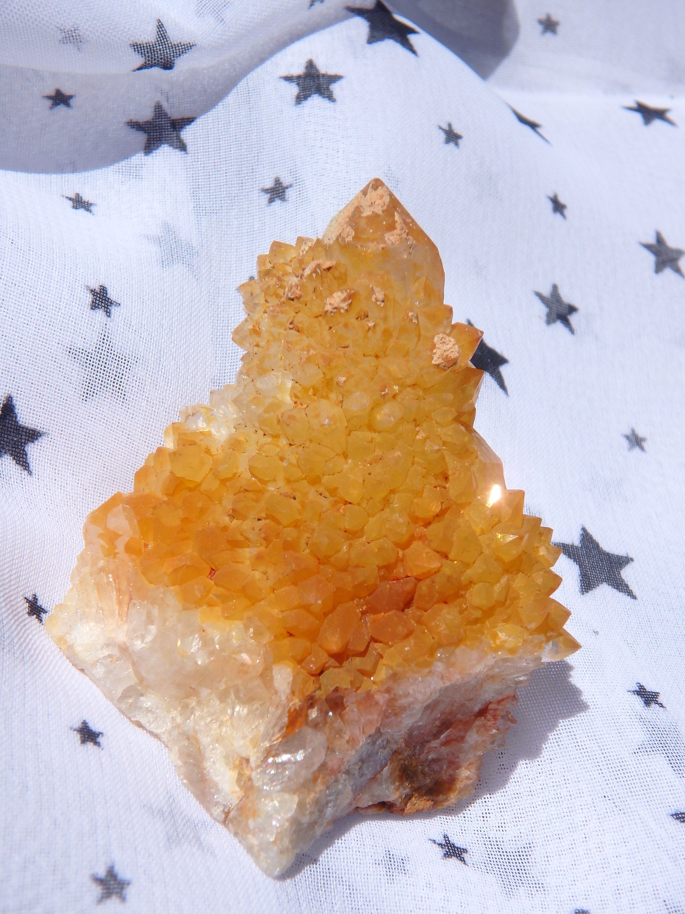 Completely Natural Standing Golden Citrine Spirit Quartz Specimen - Earth Family Crystals