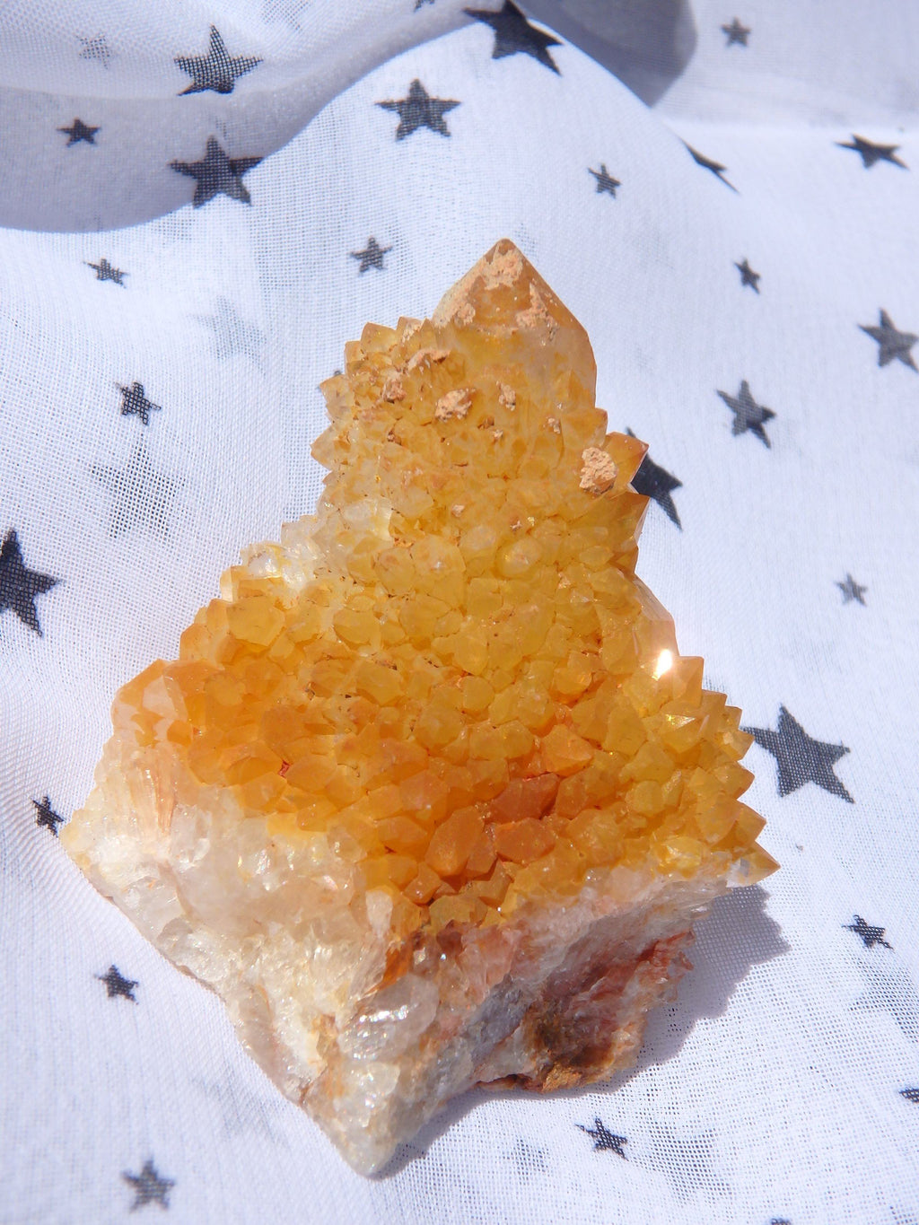 Completely Natural Standing Golden Citrine Spirit Quartz Specimen - Earth Family Crystals