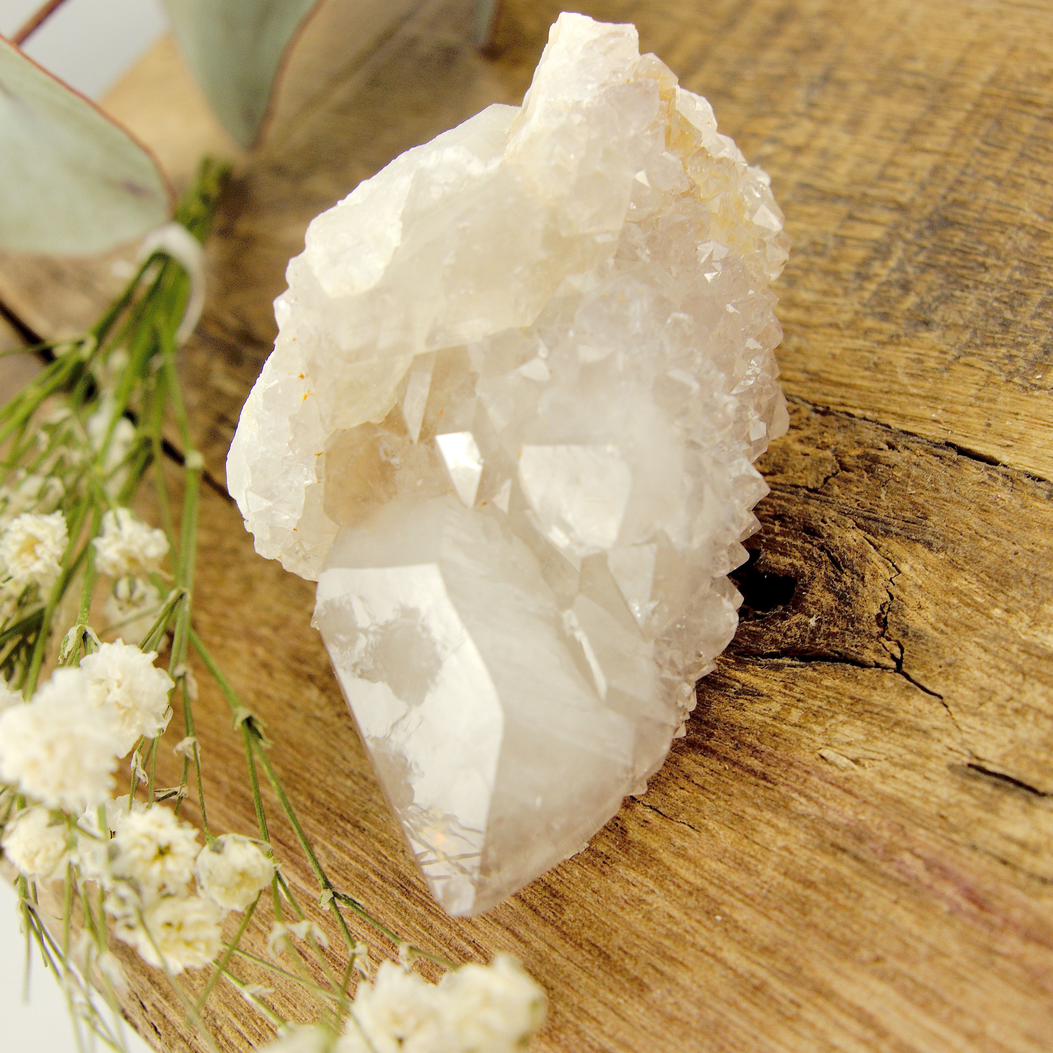 Pale Purple Ametrine Spirit Quartz Cluster #1 - Earth Family Crystals