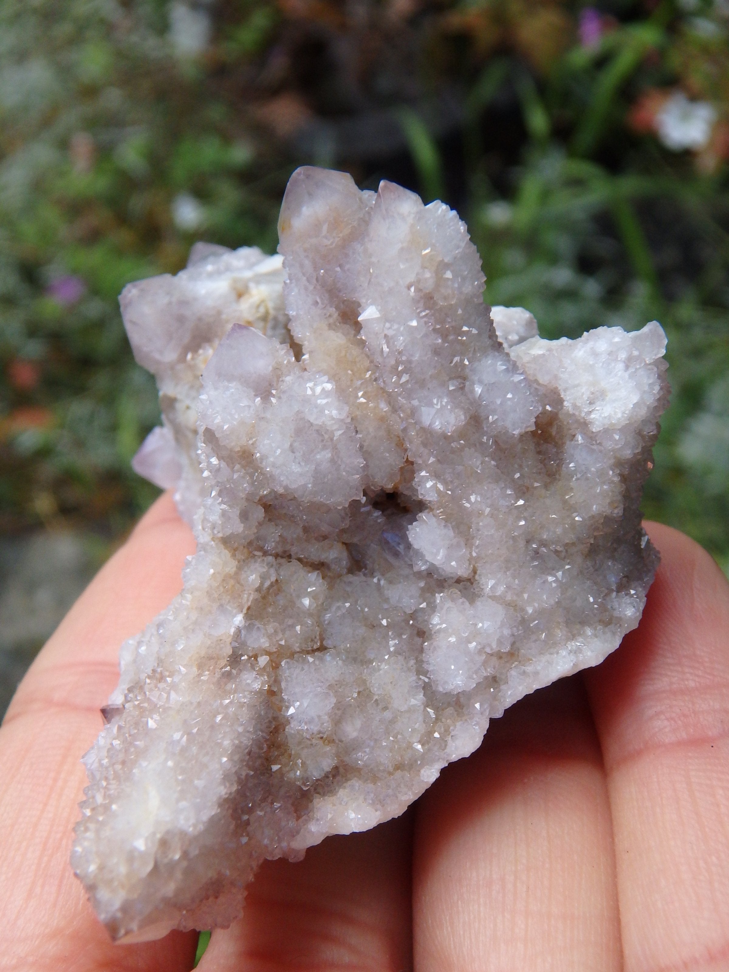 One of a Kind Shimmering Spirit Quartz Cluster from South Africa 1