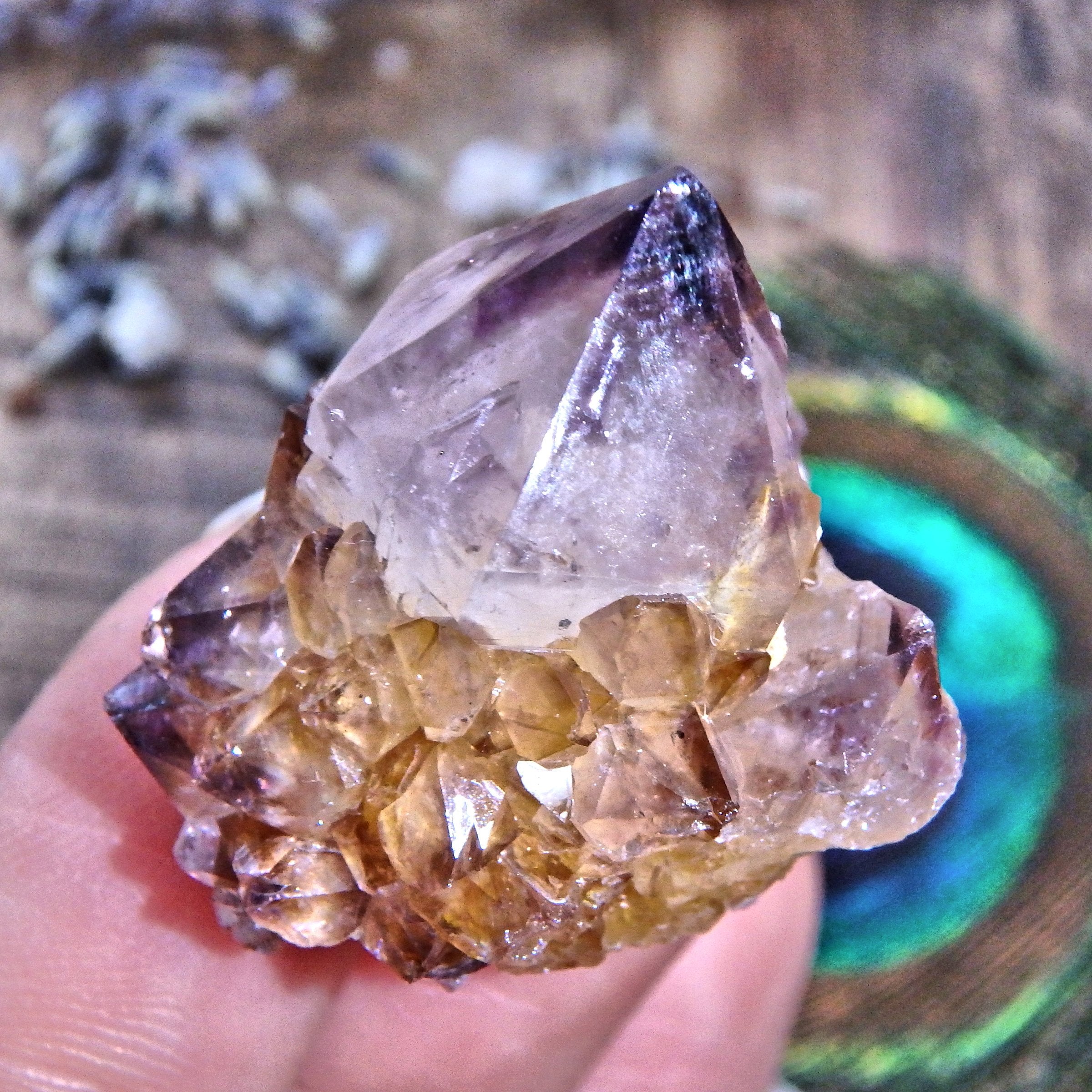 Star Ametrine Dainty Natural Spirit Quartz Cluster