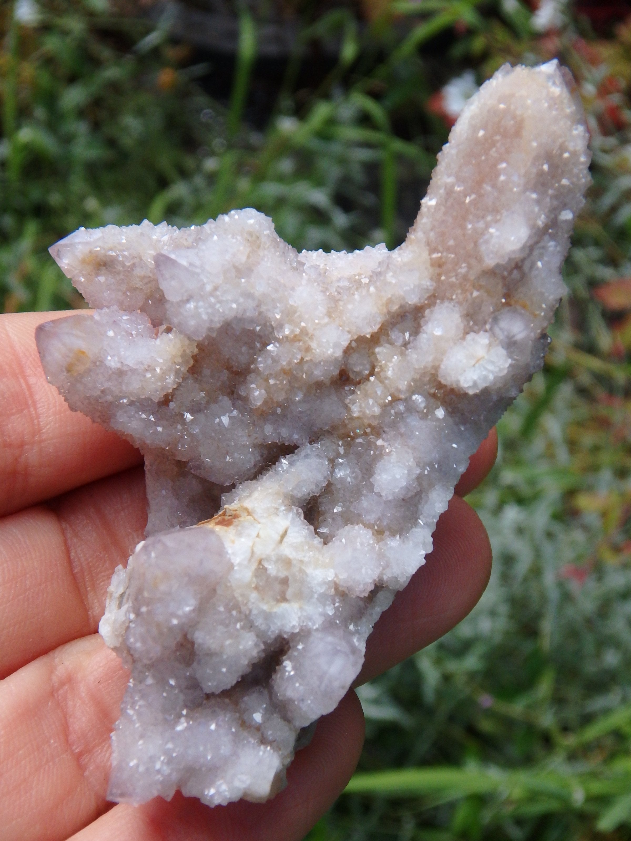 One of a Kind Shimmering Spirit Quartz Cluster from South Africa 1