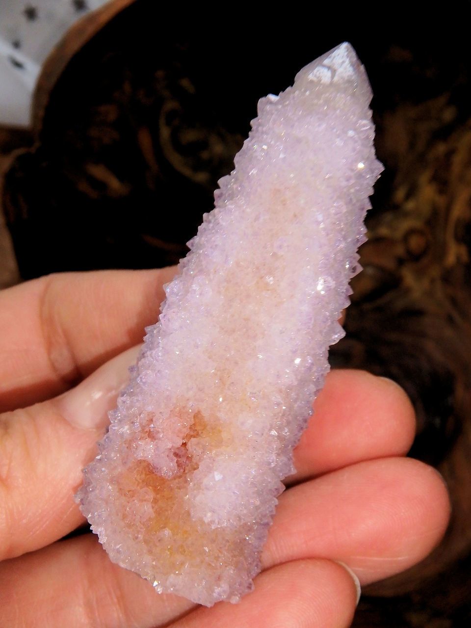 Twin Sparkles Amethyst Spirit Quartz With Red Hematite Inclusions - Earth Family Crystals