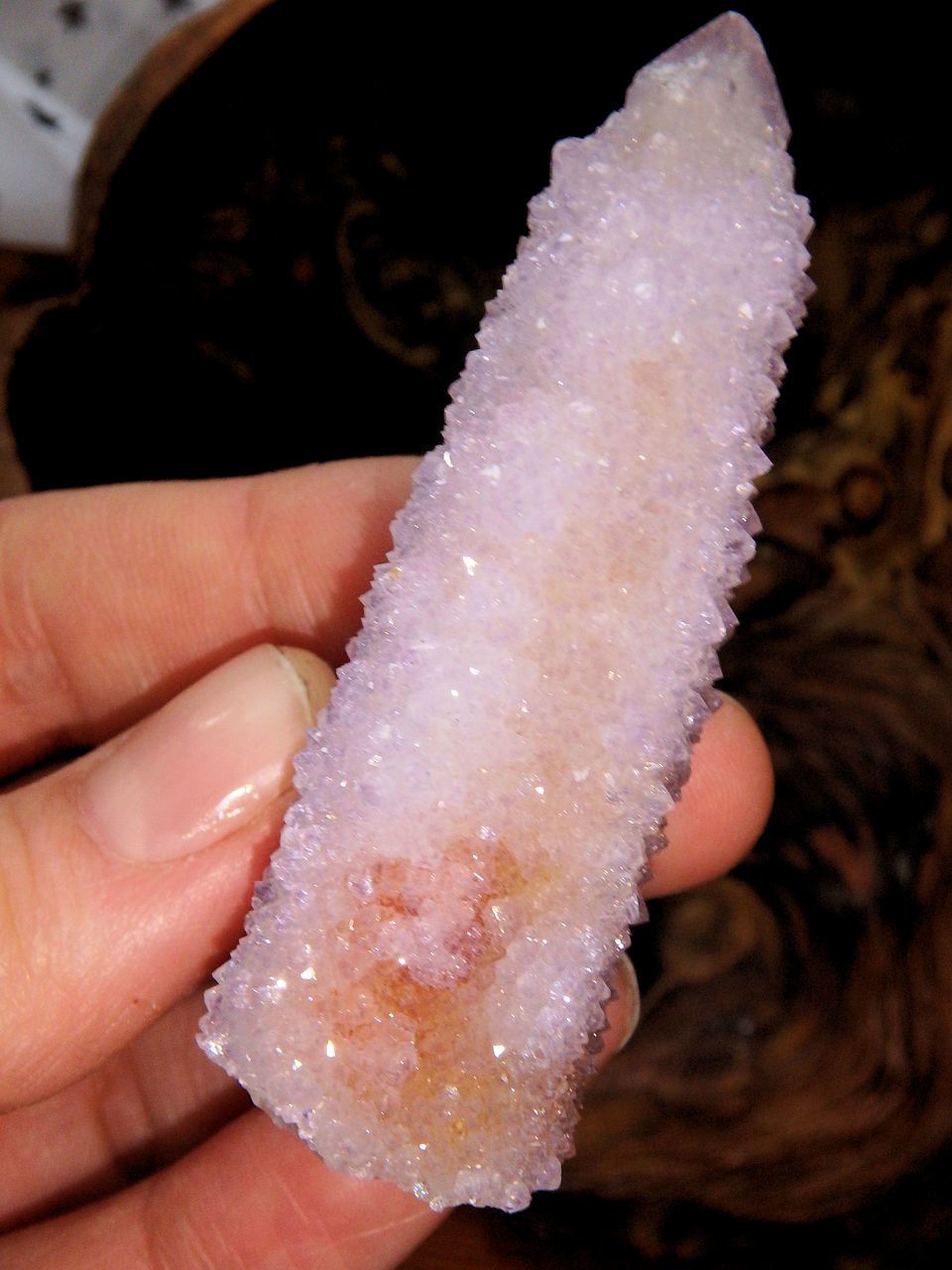 Twin Sparkles Amethyst Spirit Quartz With Red Hematite Inclusions - Earth Family Crystals