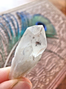 Very Rare Collectors Specimen~Dainty Star Hollandite Elestial Point From Madagascar - Earth Family Crystals