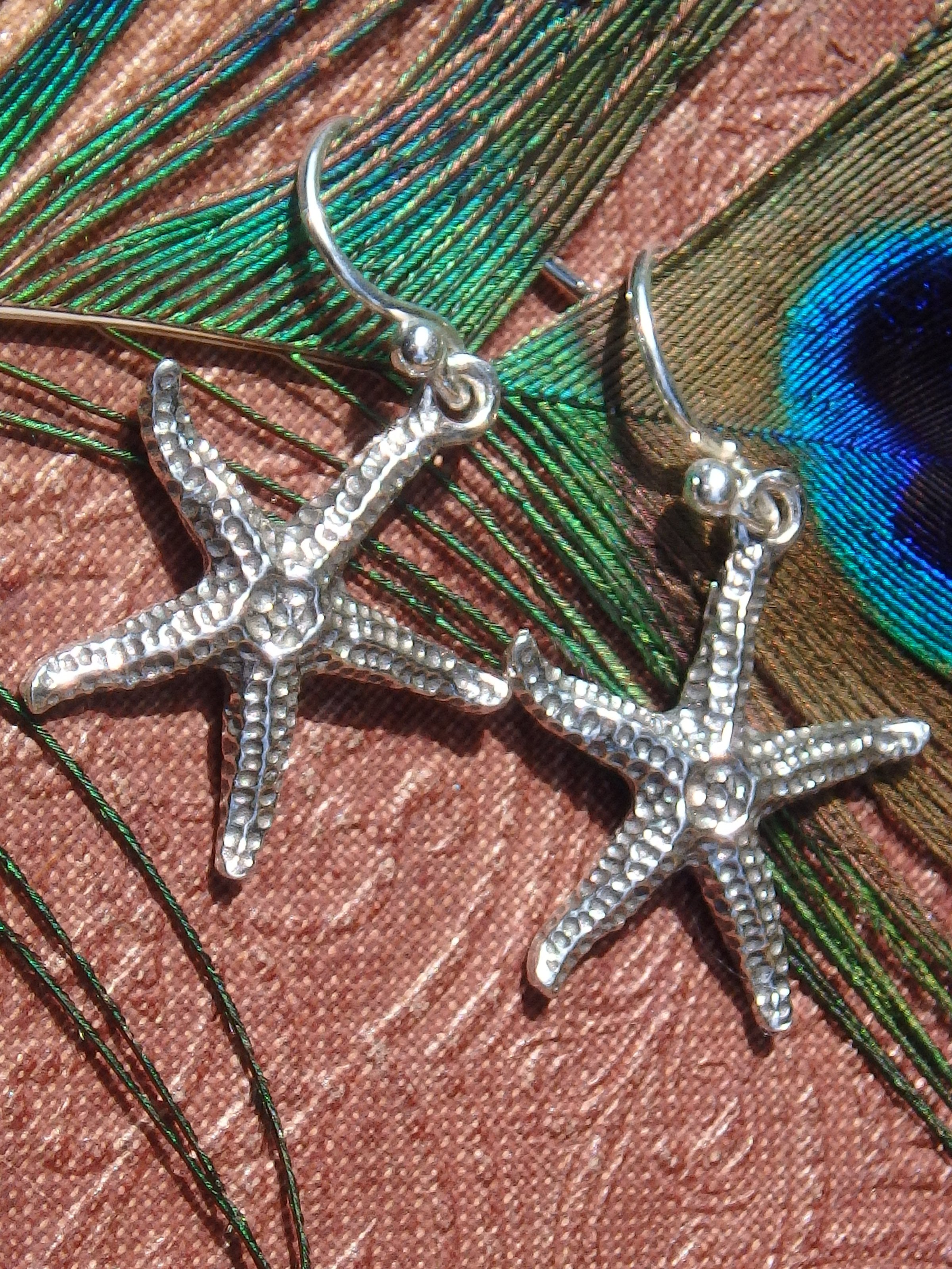 Ocean Lovers Starfish Earrings in Sterling Silver - Earth Family Crystals
