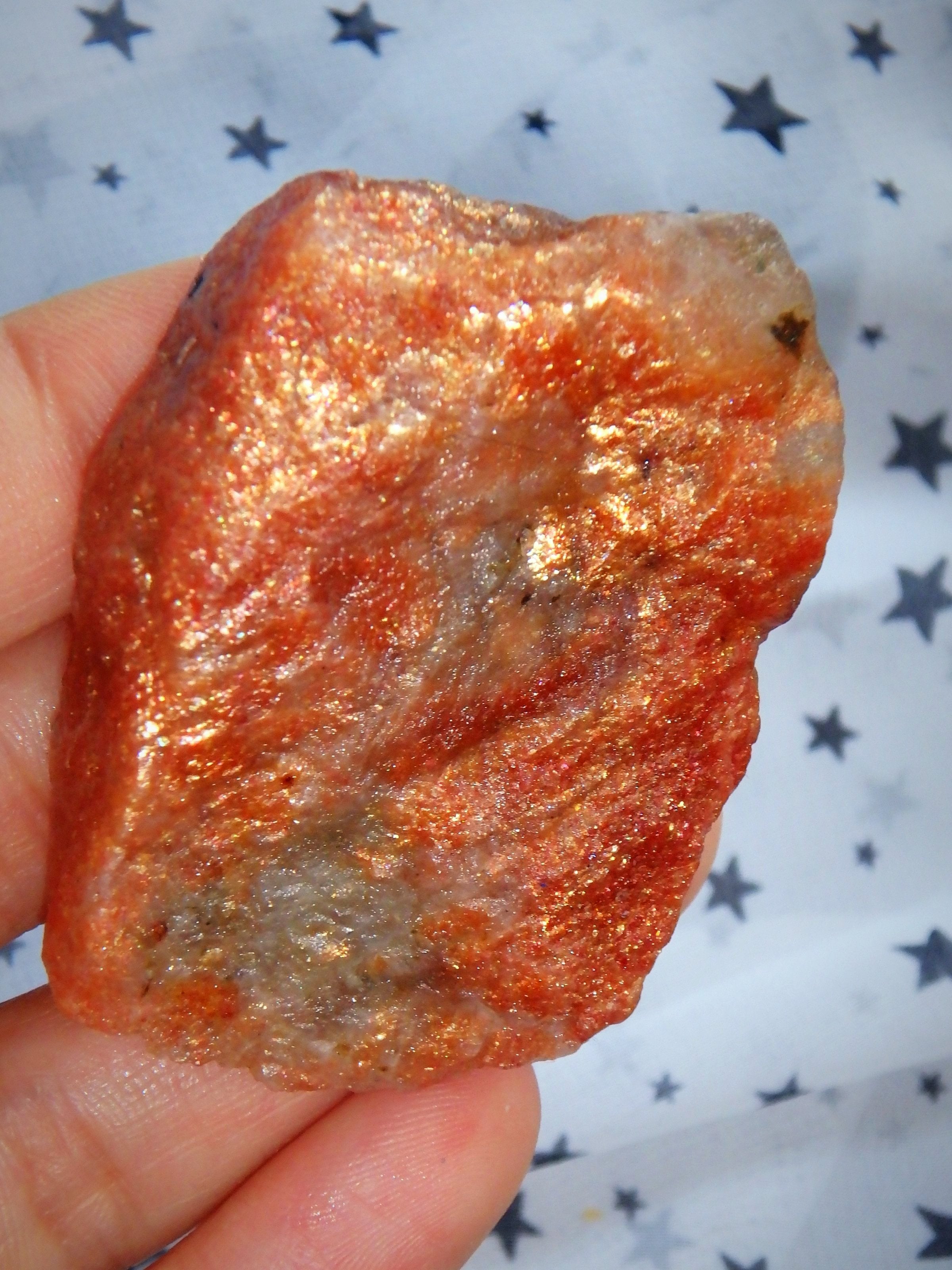 Raw Lava Gold Sunstone Sparkle Chunk From India - Earth Family Crystals