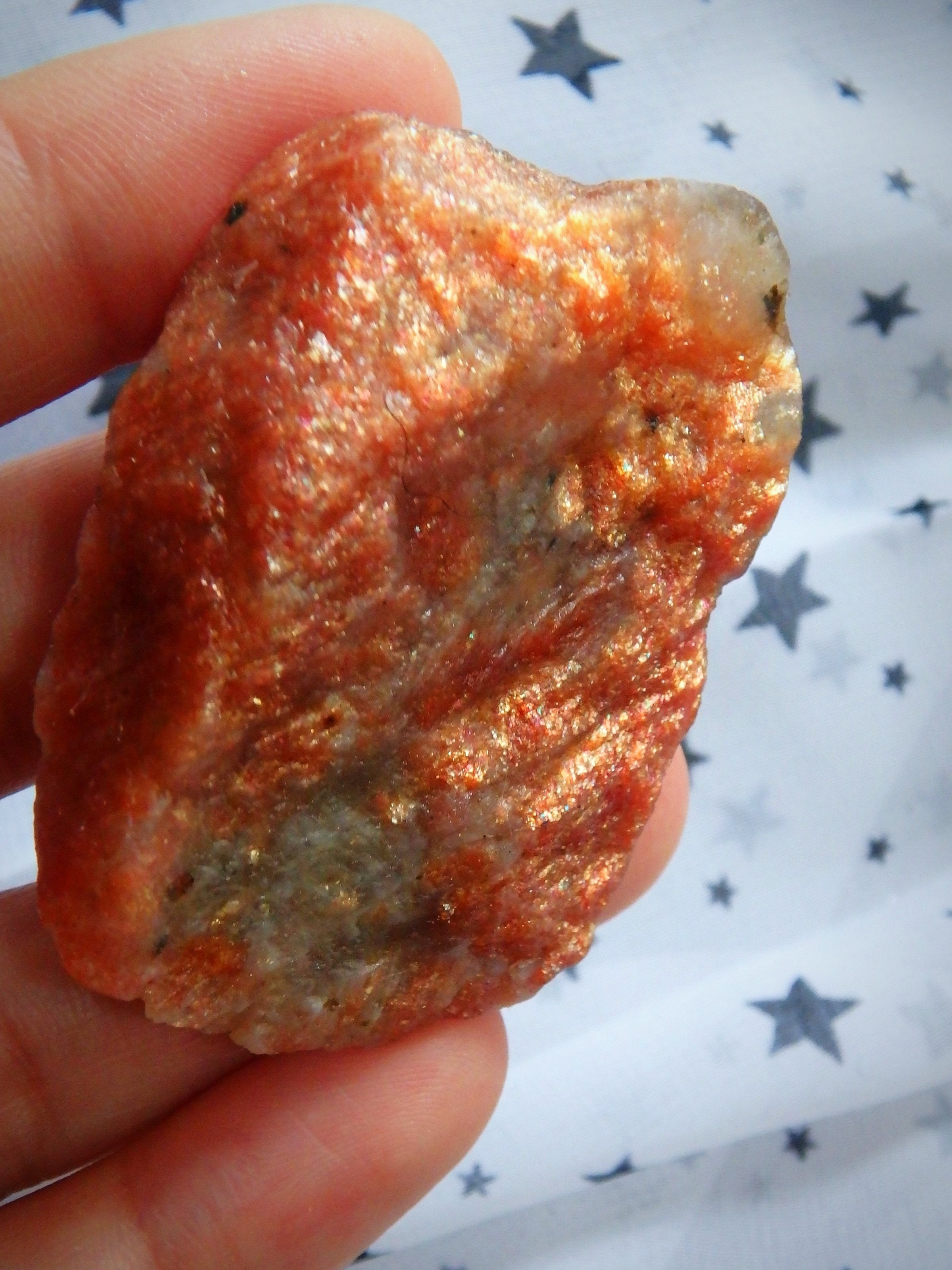 Raw Lava Gold Sunstone Sparkle Chunk From India - Earth Family Crystals