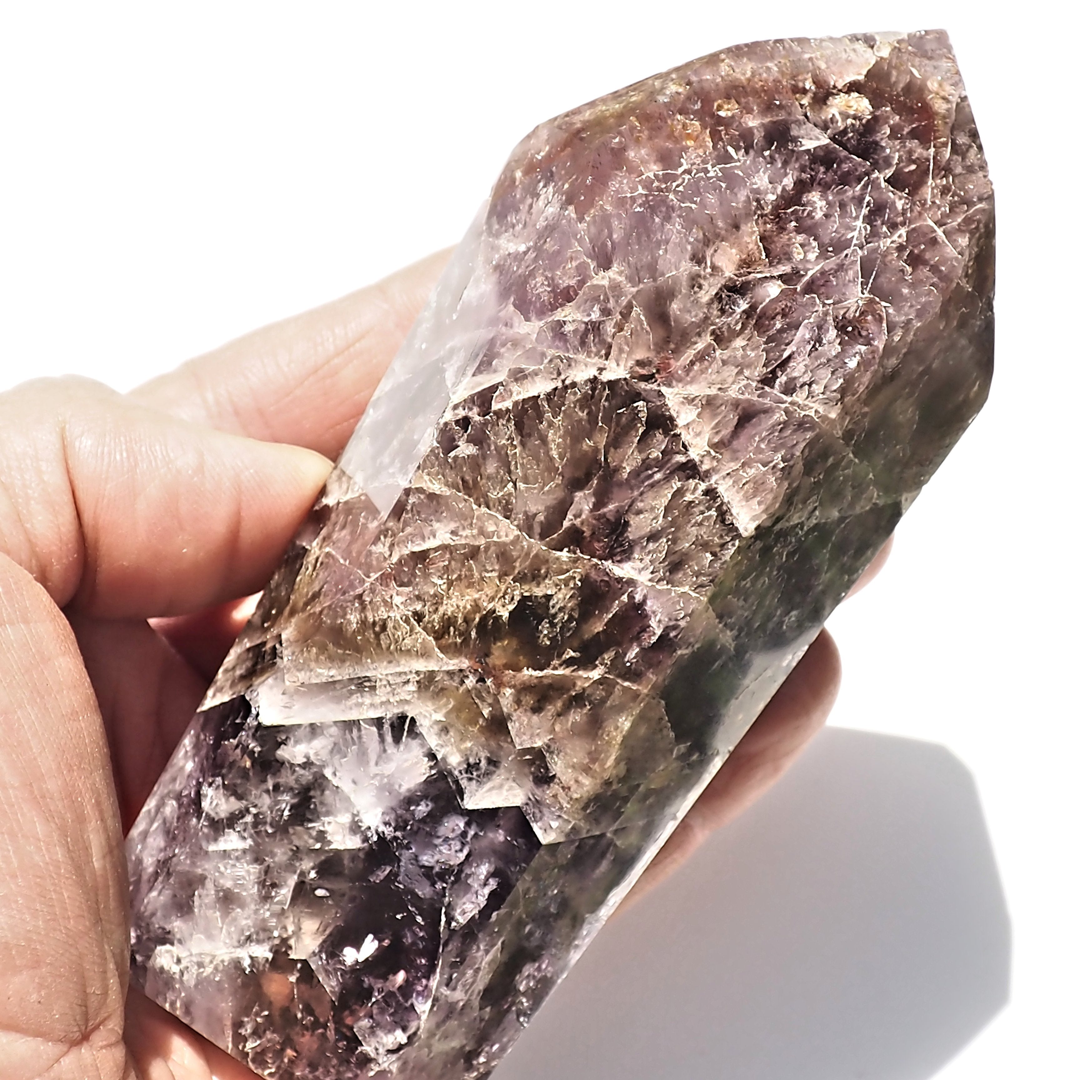 Gorgeous Colors Super 7 Large Standing Display Tower From Brazil #2 - Earth Family Crystals