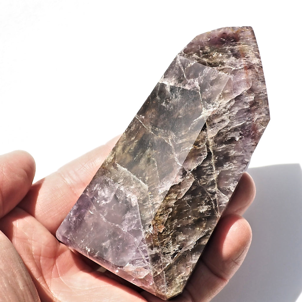 Gorgeous Colors Super 7 Standing Display Tower From Brazil #1 - Earth Family Crystals