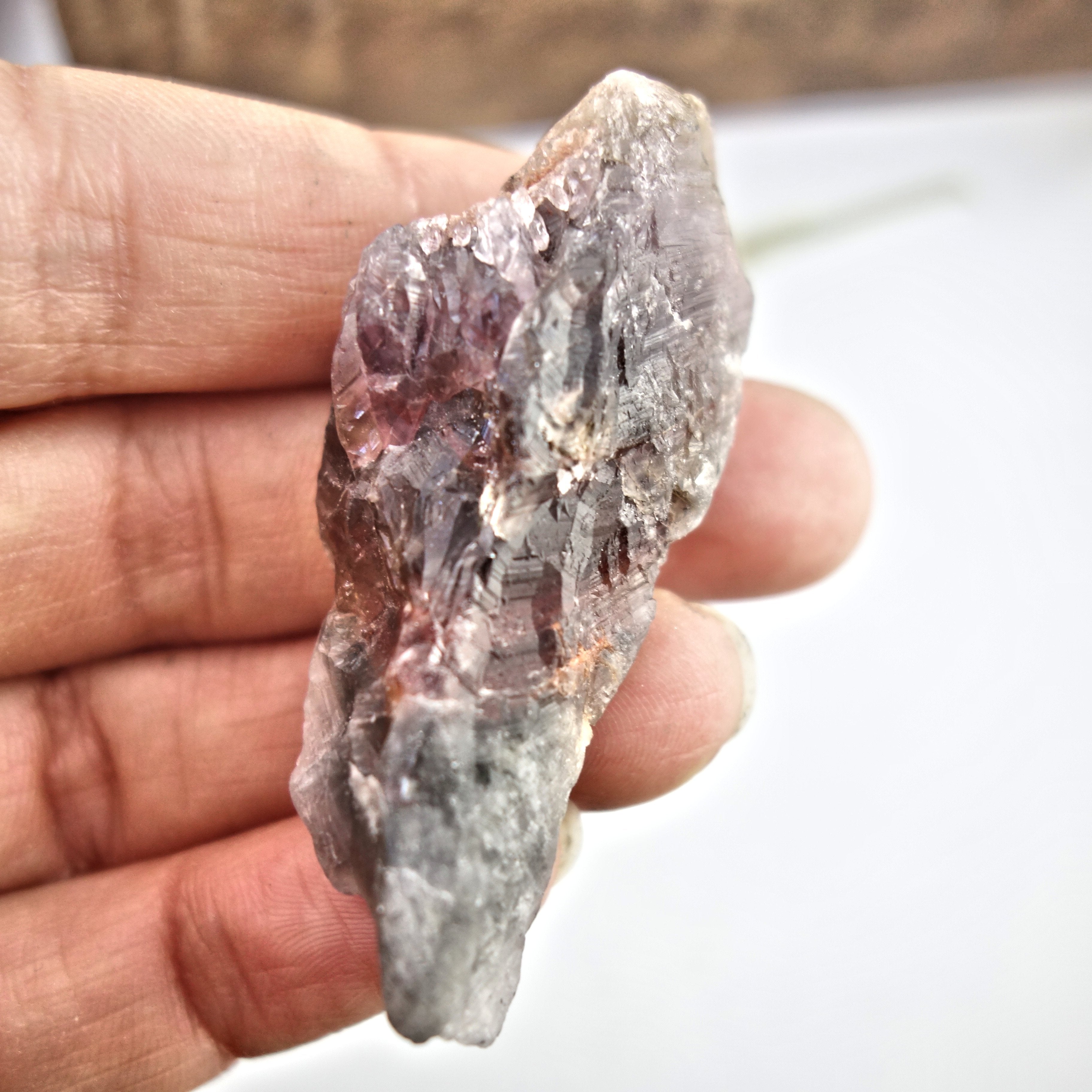 Powerful Raw Super 7 Hand Held Specimen From Brazil 2