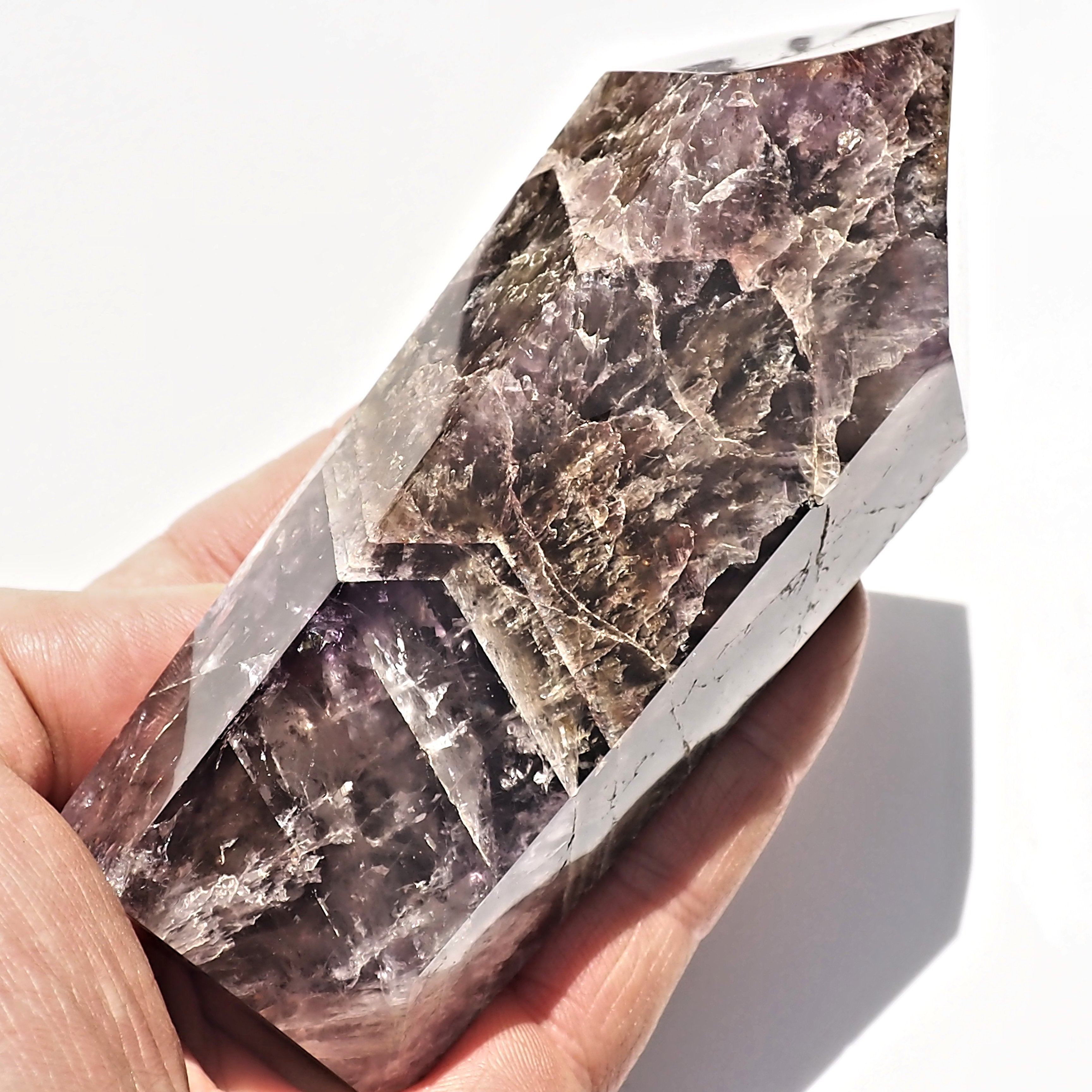 Gorgeous Colors Super 7 Large Standing Display Tower From Brazil #2 - Earth Family Crystals