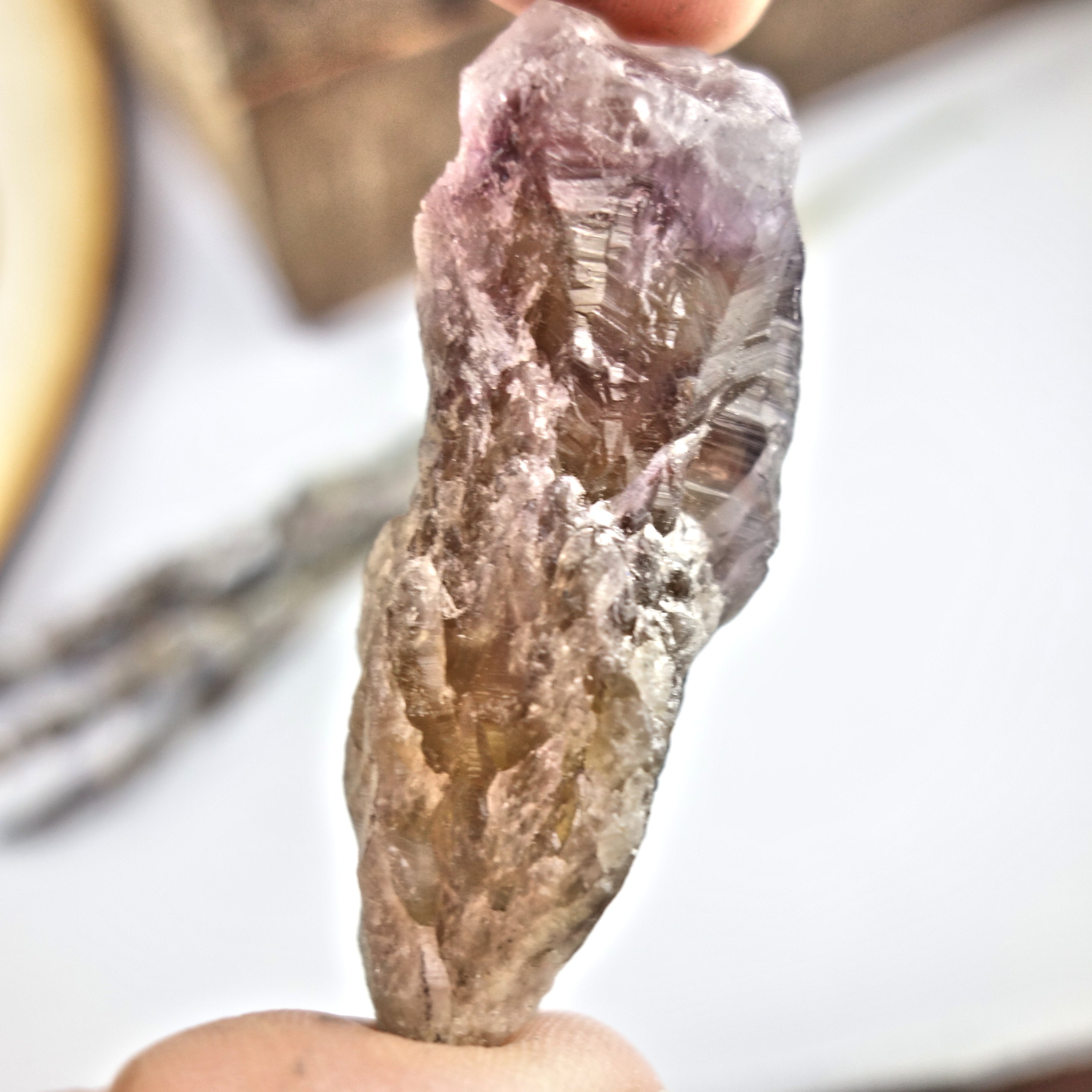 Powerful Raw Super 7 Hand Held Specimen From Brazil 1