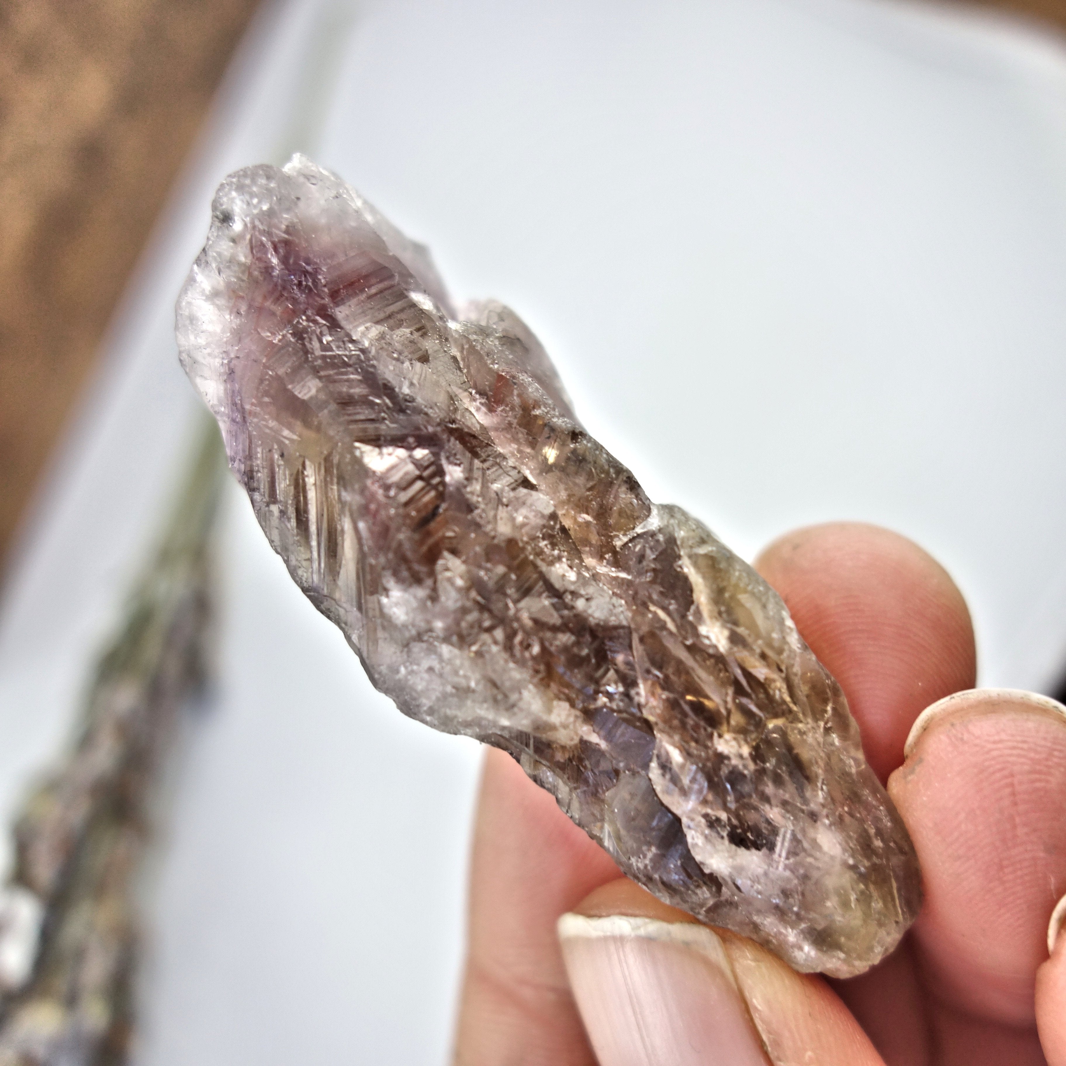 Powerful Raw Super 7 Hand Held Specimen From Brazil 1