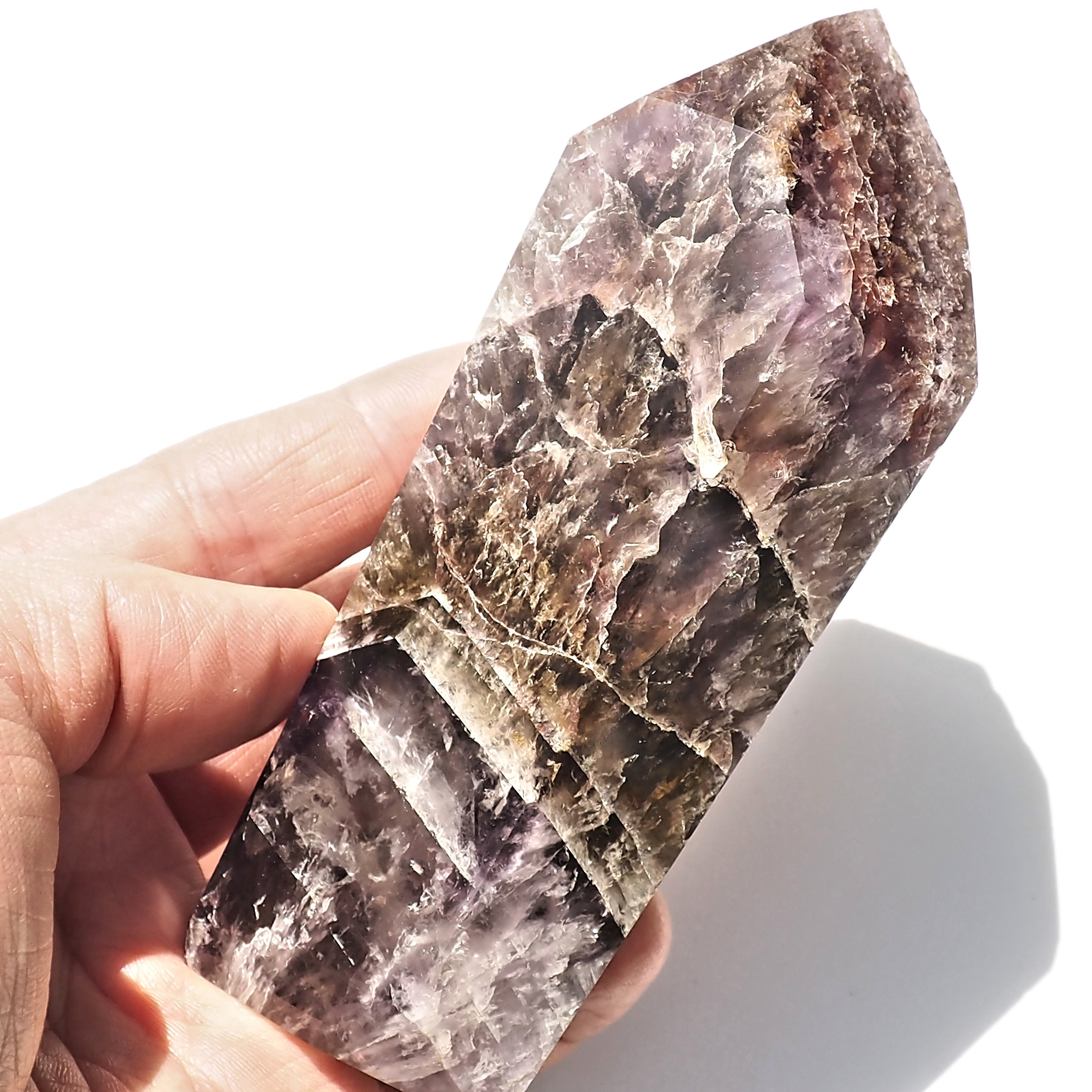 Gorgeous Colors Super 7 Large Standing Display Tower From Brazil #2 - Earth Family Crystals