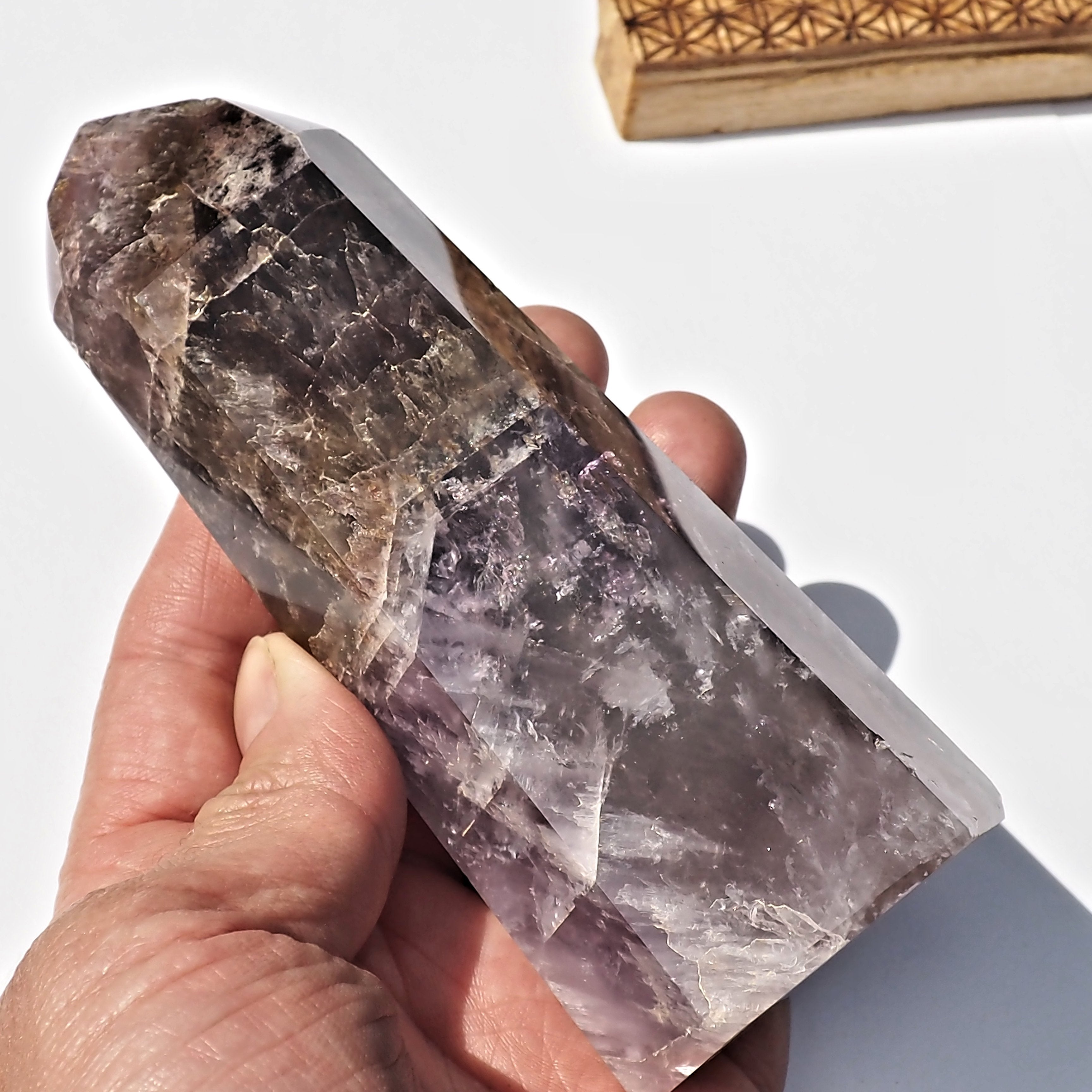 Gorgeous Colors Super 7 Large Standing Display Tower From Brazil #3 - Earth Family Crystals