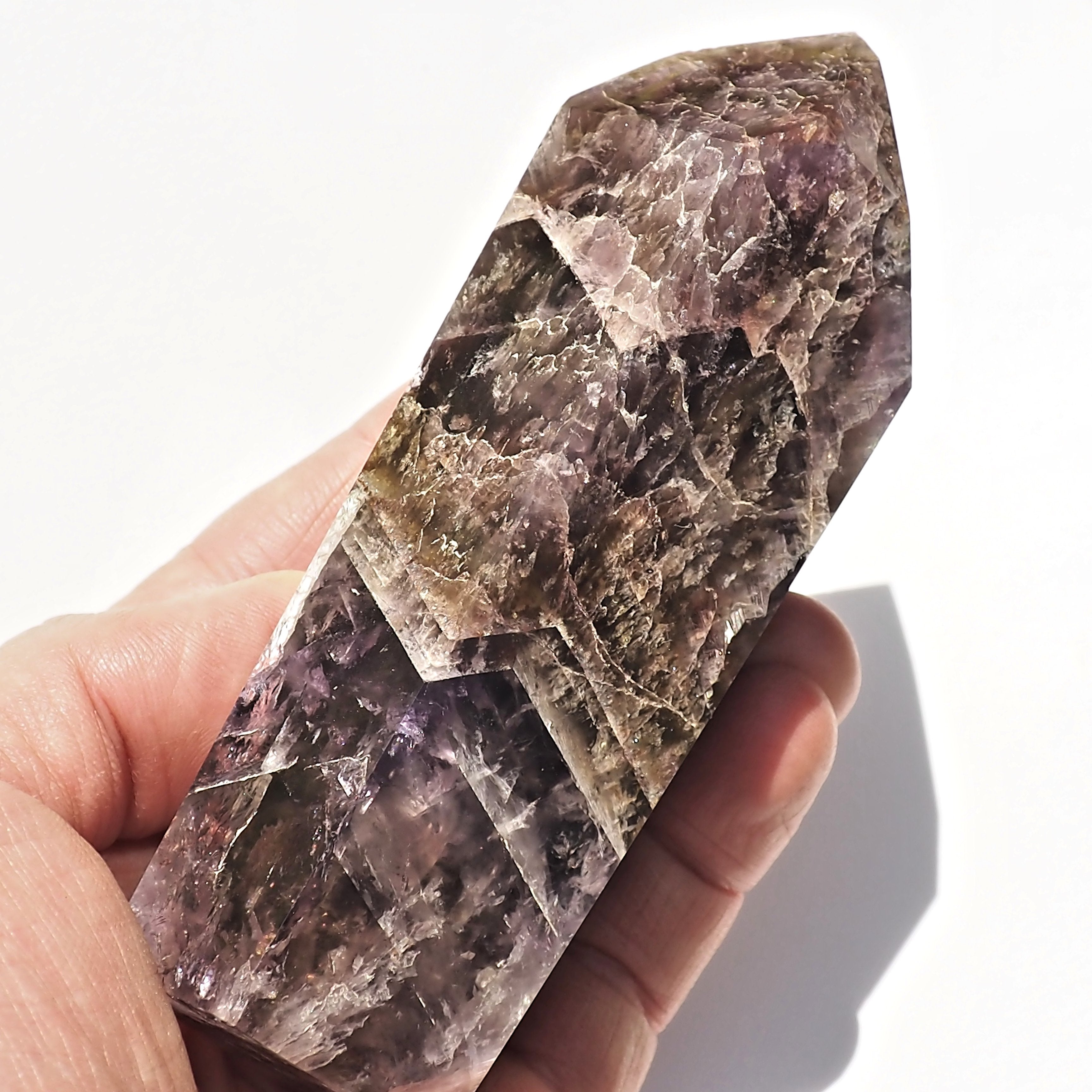 Gorgeous Colors Super 7 Large Standing Display Tower From Brazil #2 - Earth Family Crystals