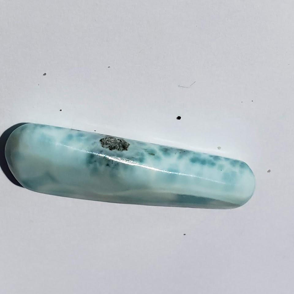 Pretty Polished Blue Larimar Free Form Specimen From The Dominican Republic #3 - Earth Family Crystals